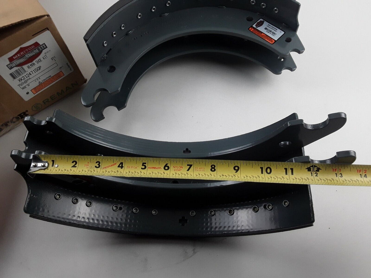 Meritor XK2124715QP Drum Brake Shoe Kit (Lined)KE4715021,with Hardware