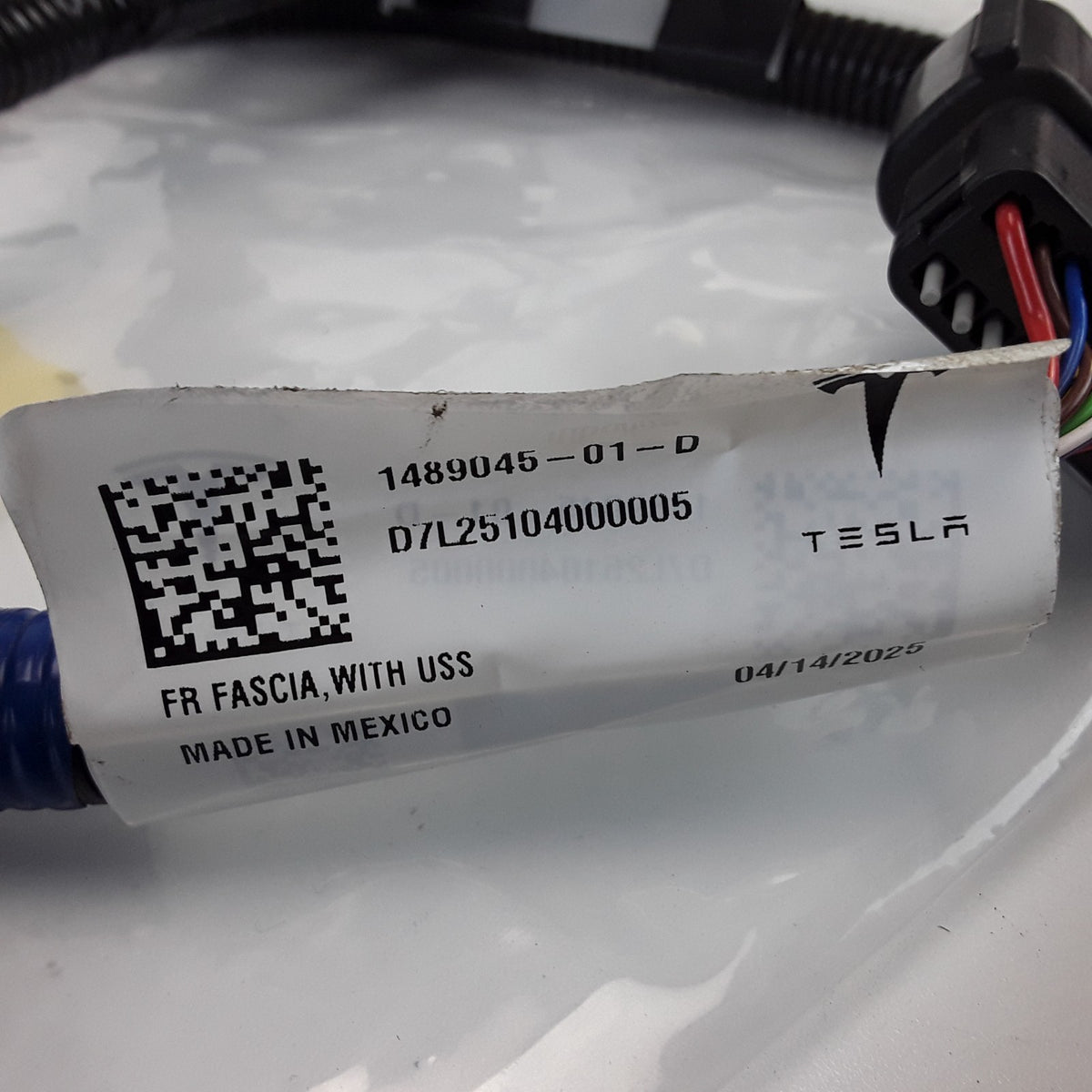 Model Y 2020-2025 Front Bumper USS Wiring Harness 1489045-01-D Genuine