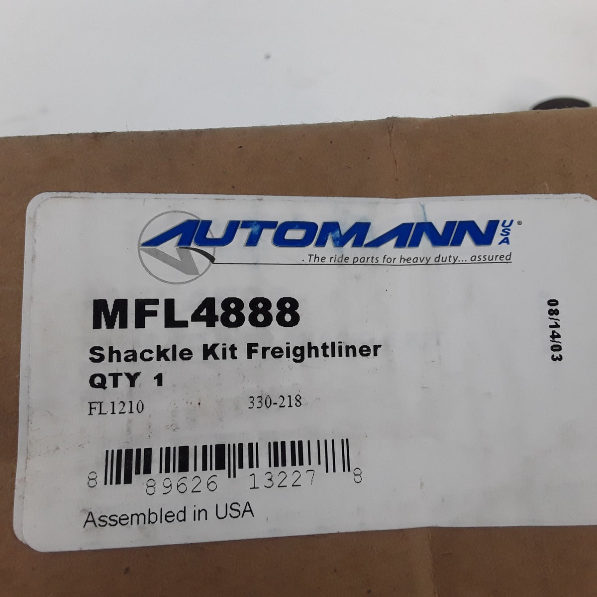 Automann MFL4888 Front Leaf Spring Shackle Kit Fits Freightliner Trucks 330-218