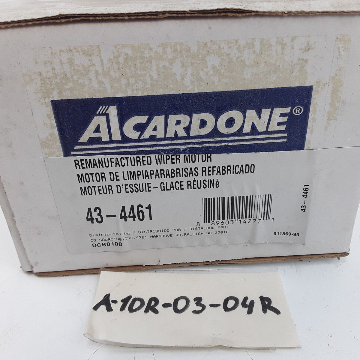 Cardone 43-4461 Rear Windshield Wiper Motor Fits Kia Sedona (2003 2004 2005)