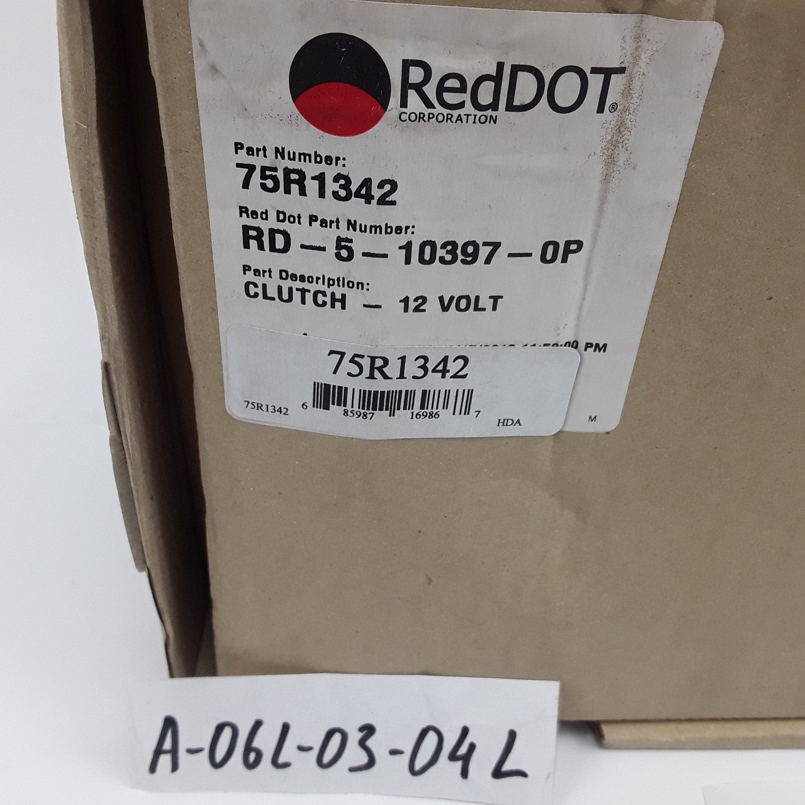 Red Dot 75R1342 A/C Compressor Clutch 12V MA-N06D RD-5-10397-0P
