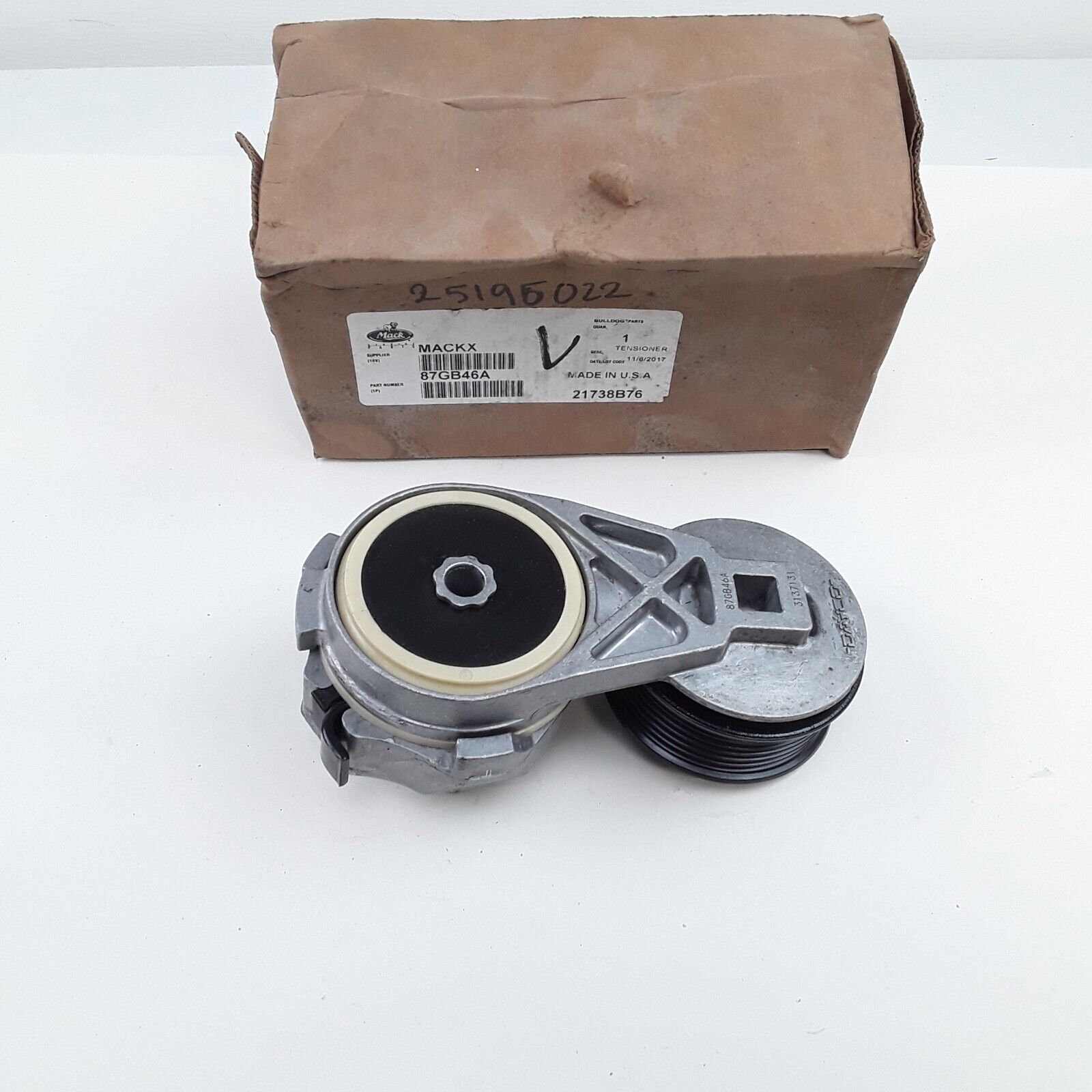 OEM Genuine Mack 87GB46A Belt Tensioner P/N 87GB47A, 87GB47, 25195022