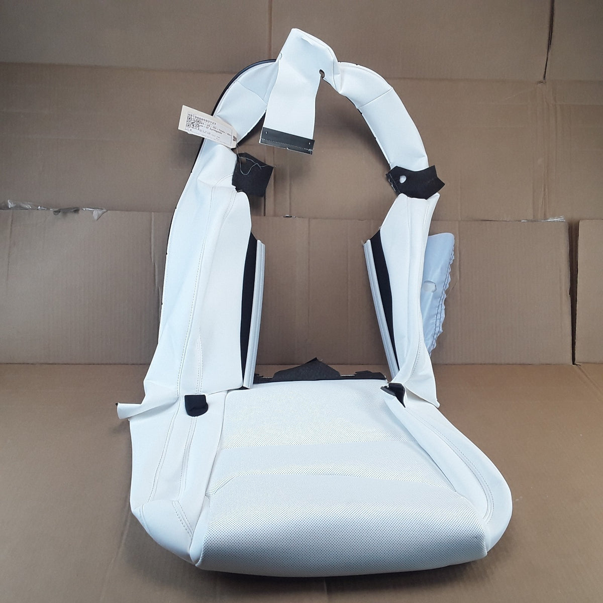 1963337-02-A Right White ISO Flag 2nd Row Seat Back Cover For Tesla Model Y OEM