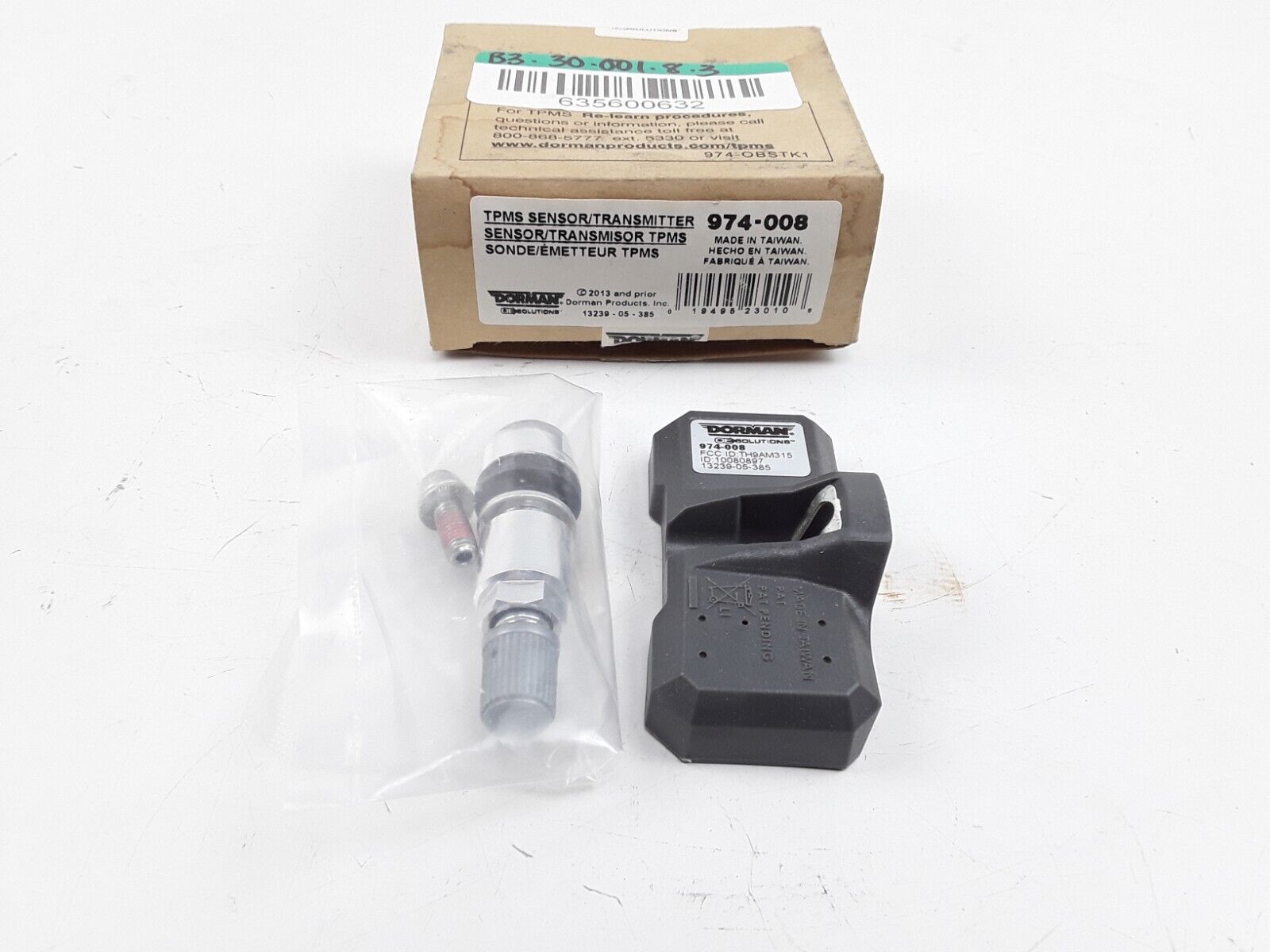 Tire Pressure TPMS Sensor Dorman 974-008 Fits Chevrolet,GMC,Hummer 2006-2012 - HotCarParts