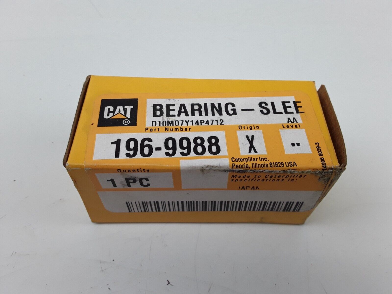 For Caterpillar Cat 196-9988 bearing sleeve new in box Fast Free Shipping - HotCarParts