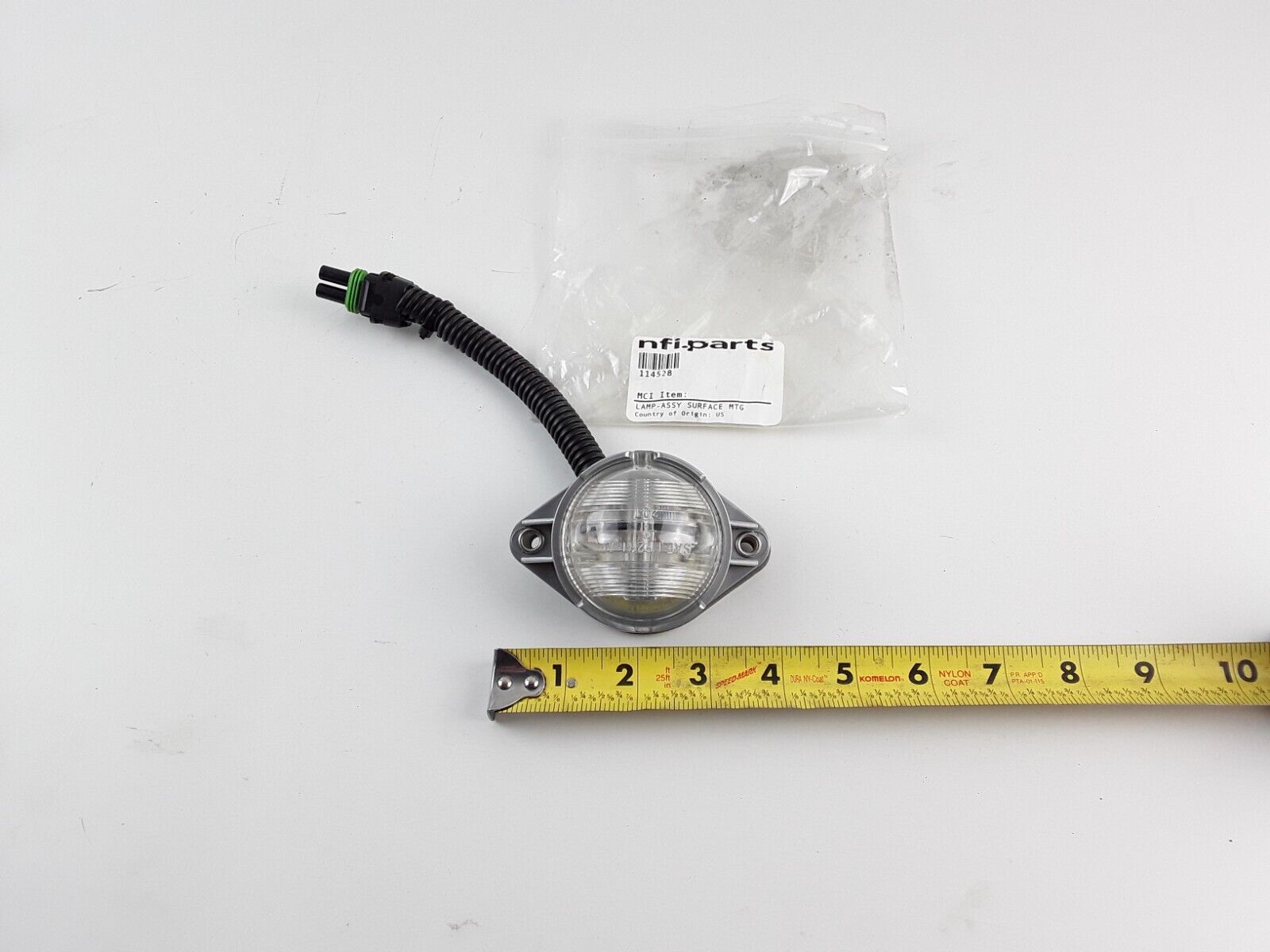 Dome Light Round Clear For Truck , Trailer 12 V Volt Hardwired Truck-Lite 20302 - HotCarParts