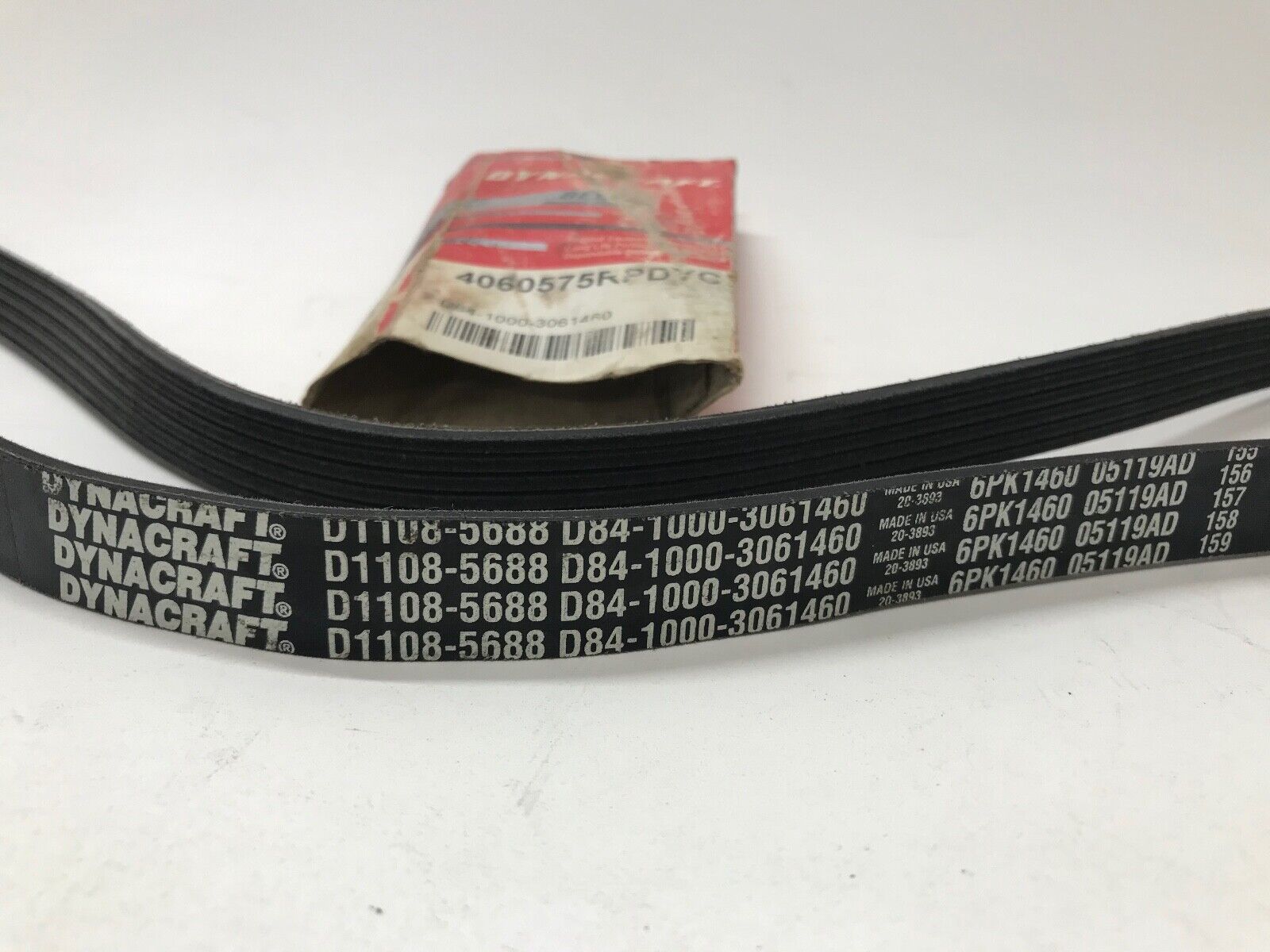 Serpentine Belt DYNACRAFT D84-1000-3061460 / 5060578 4060578 5060578DR 578K6 - HotCarParts