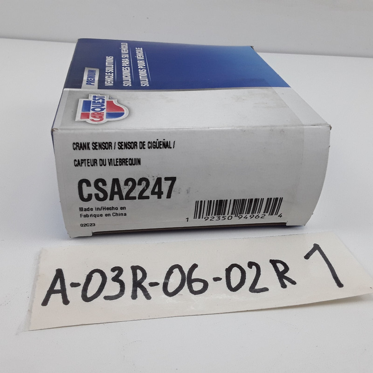 Carquest CSA2247 Crankshaft Position Sensor For Audi A8 Quattro (2004 2005 2006)