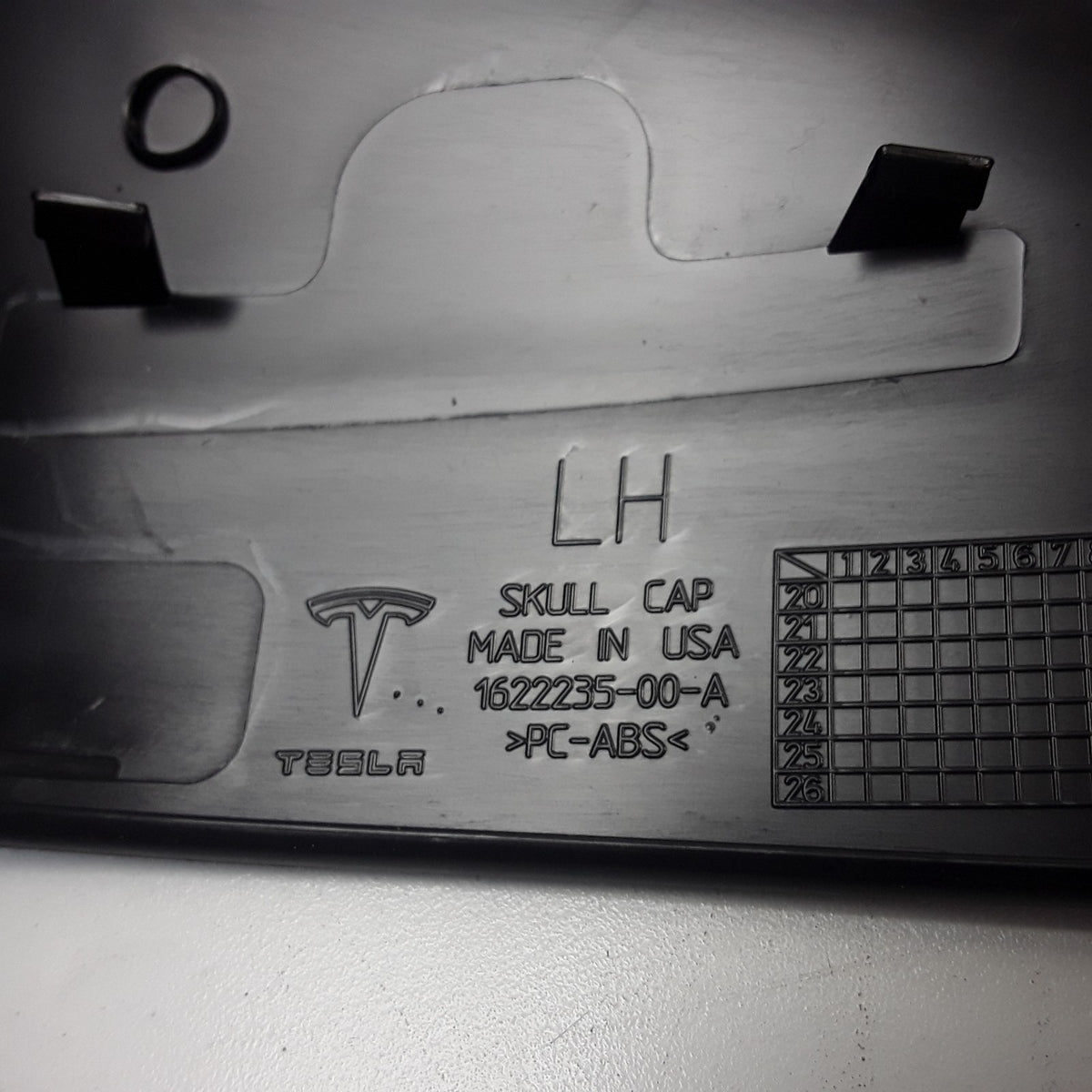 For Tesla Model S LH Side Rear View Mirror Skull Cap Cover 1622235-00-A Genuine