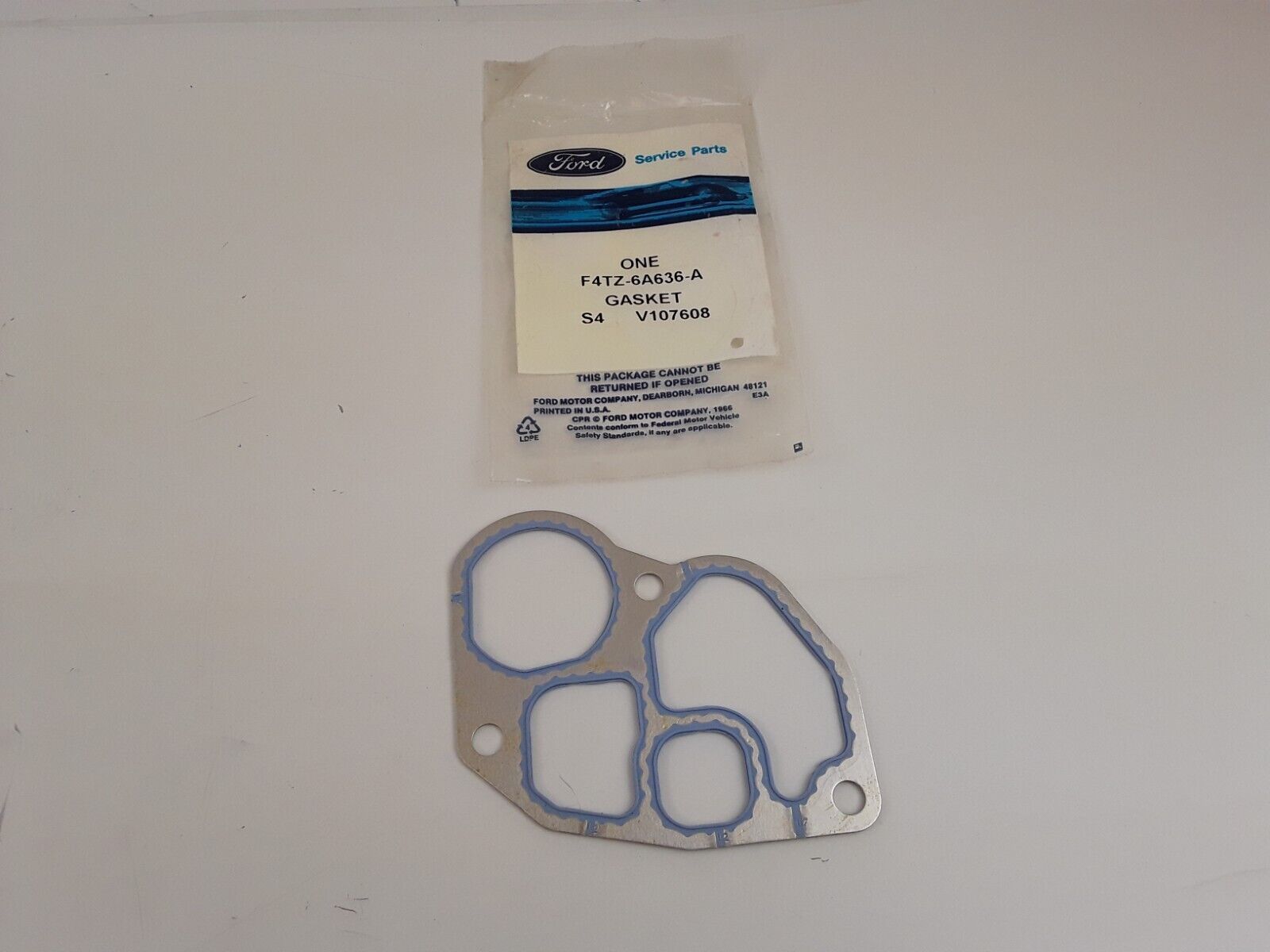 OEM NEW Rear Engine Oil Cooler Adapter Gasket Ford 7.3L V8 Diesel F4TZ6A636A - HotCarParts