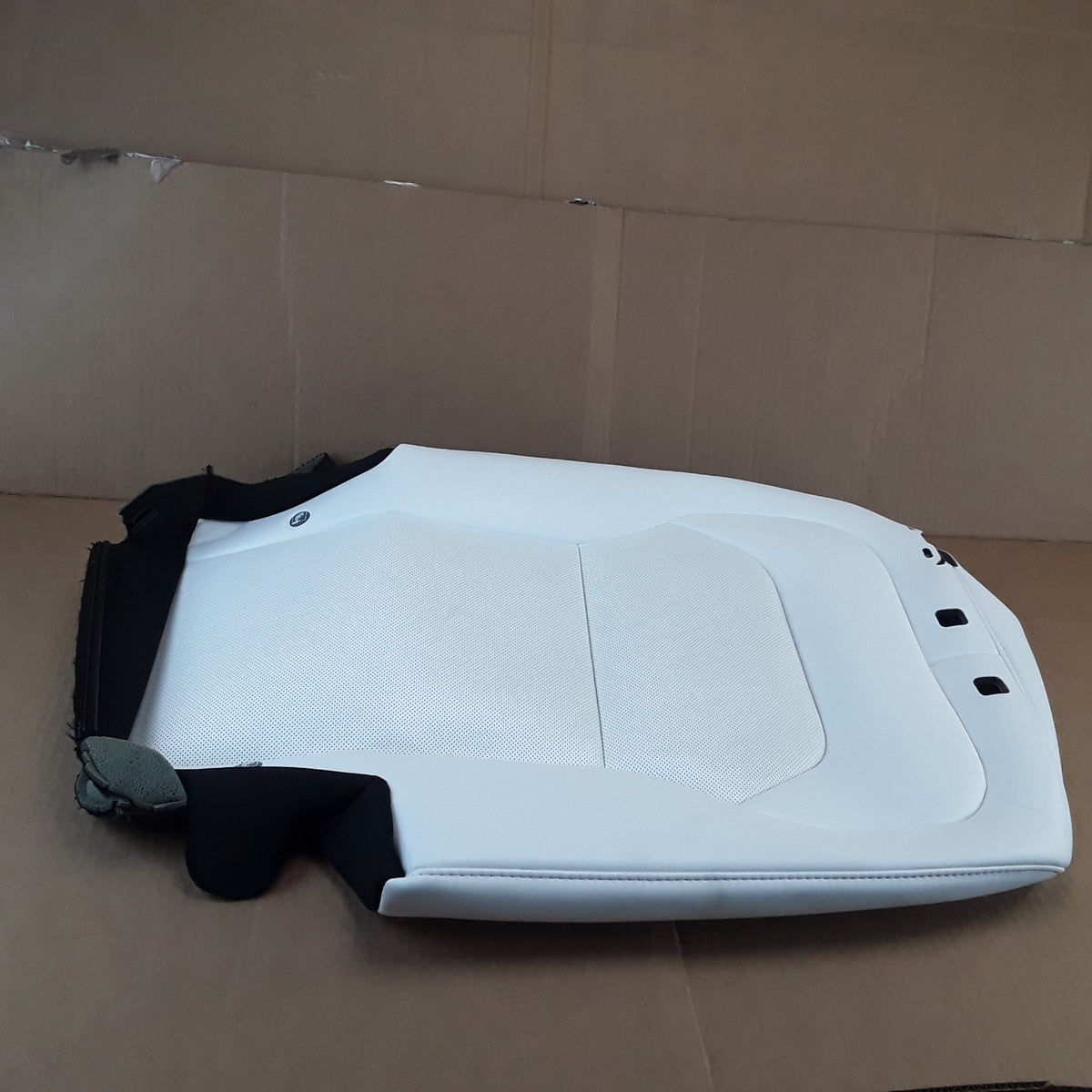 2049614-02-F Left White 2nd Row Seat Back Soft Trim Cover For Tesla Model Y OEM