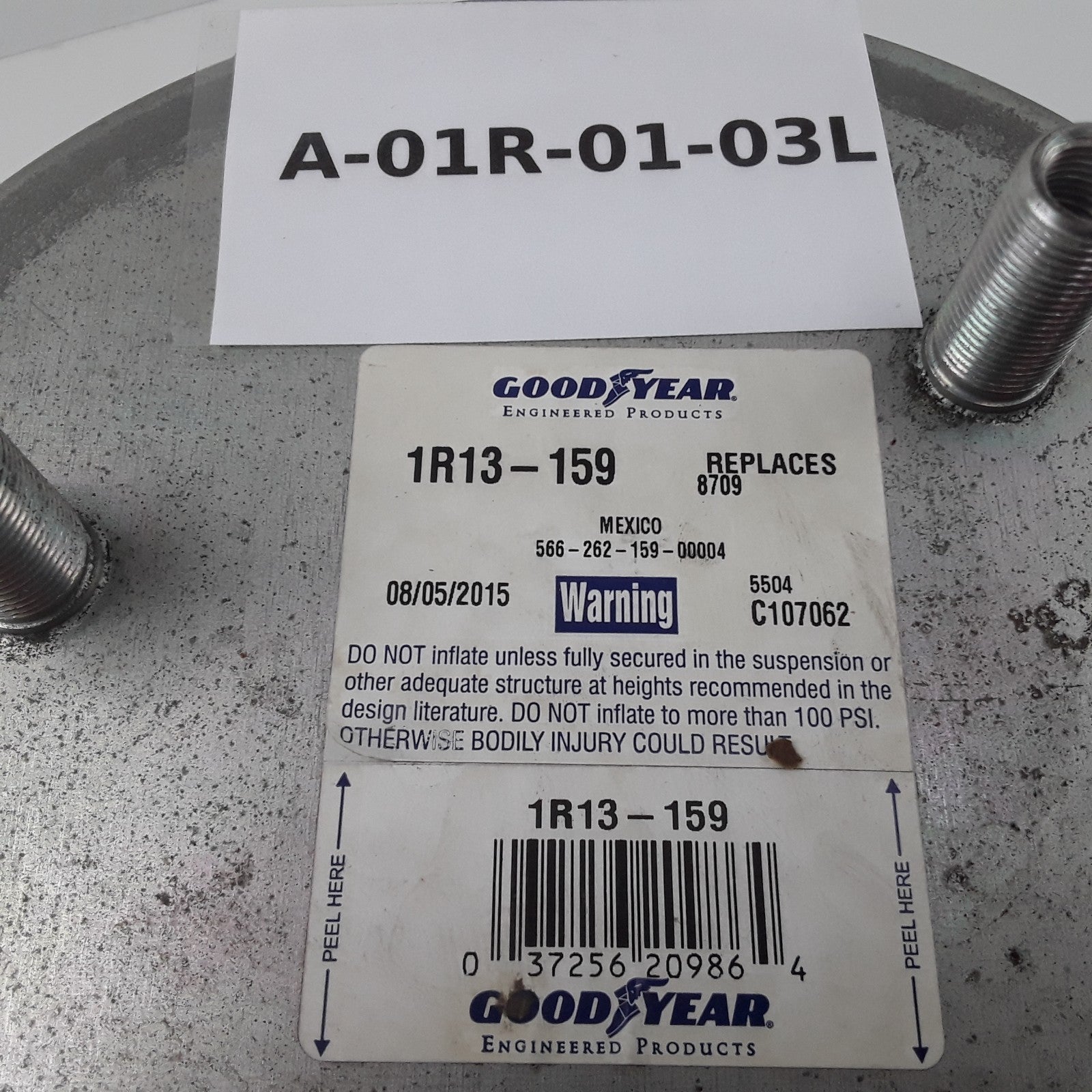 Goodyear 1R13-159 Super Cushion Rolling Lobe Air Springs Heavy Duty