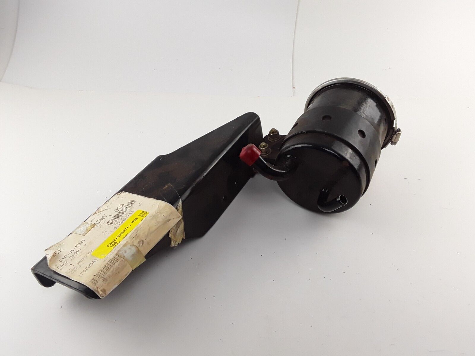 Genuine Ford F4hz-3a697-j Power Steering Reservoir & Mount F4HT-3490-GB - HotCarParts