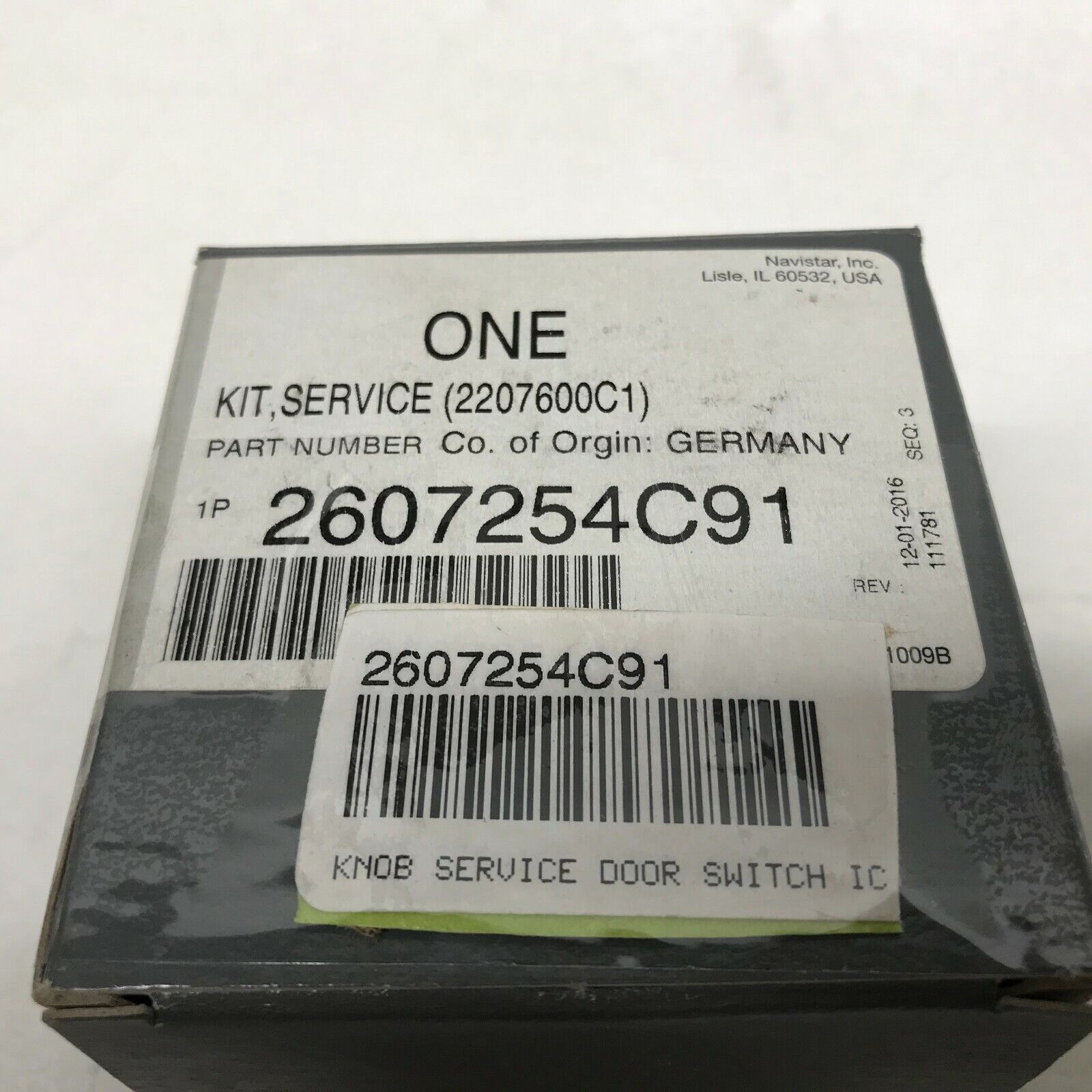 GENUINE OEM INTERNATIONAL KIT KNOB SERVICE DOOR SWITCH 2607254C91 2207600C1 - HotCarParts