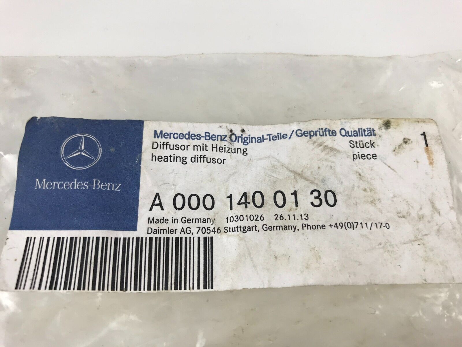 NEW GENUINE OEM Mercedes-Benz Heating Diffuser A0001400130 FAST SHIPPING - HotCarParts