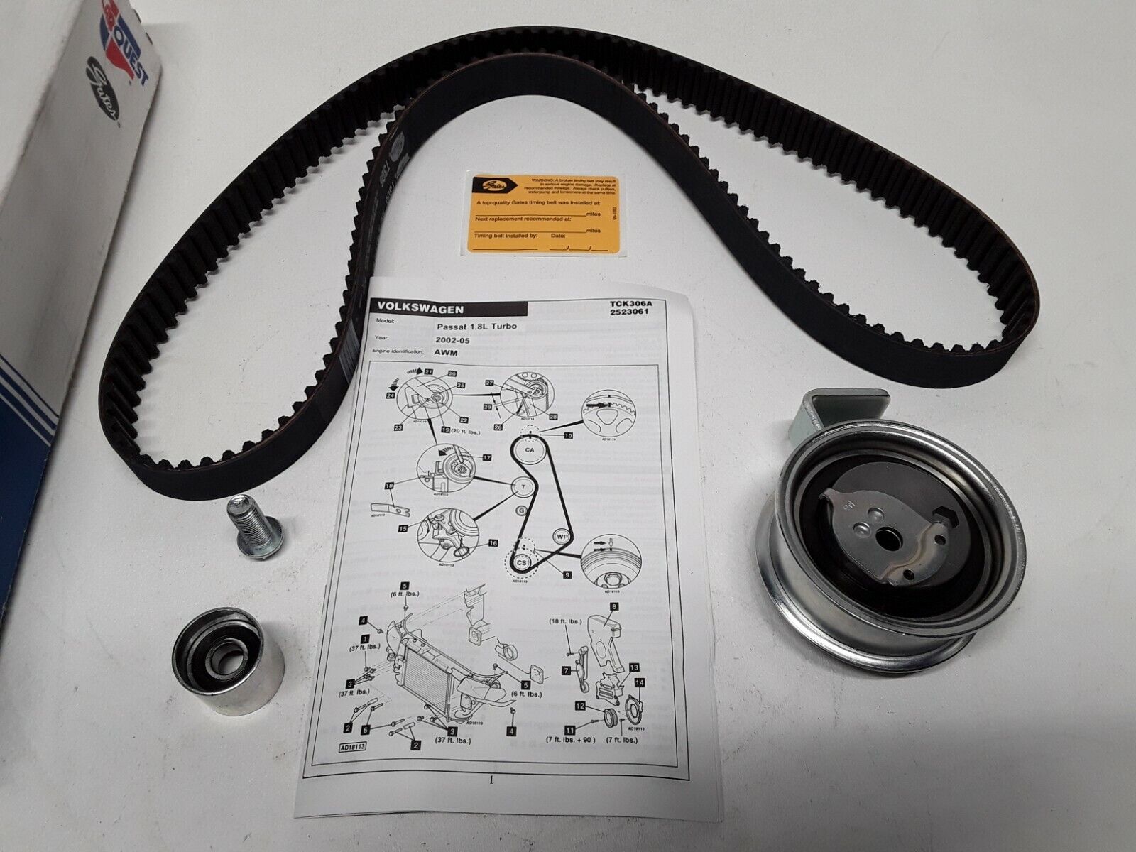 Engine Timing Belt Component Kit-GAS CARQUEST TCK306A Fits Passat,A4, A4 Quattro - HotCarParts