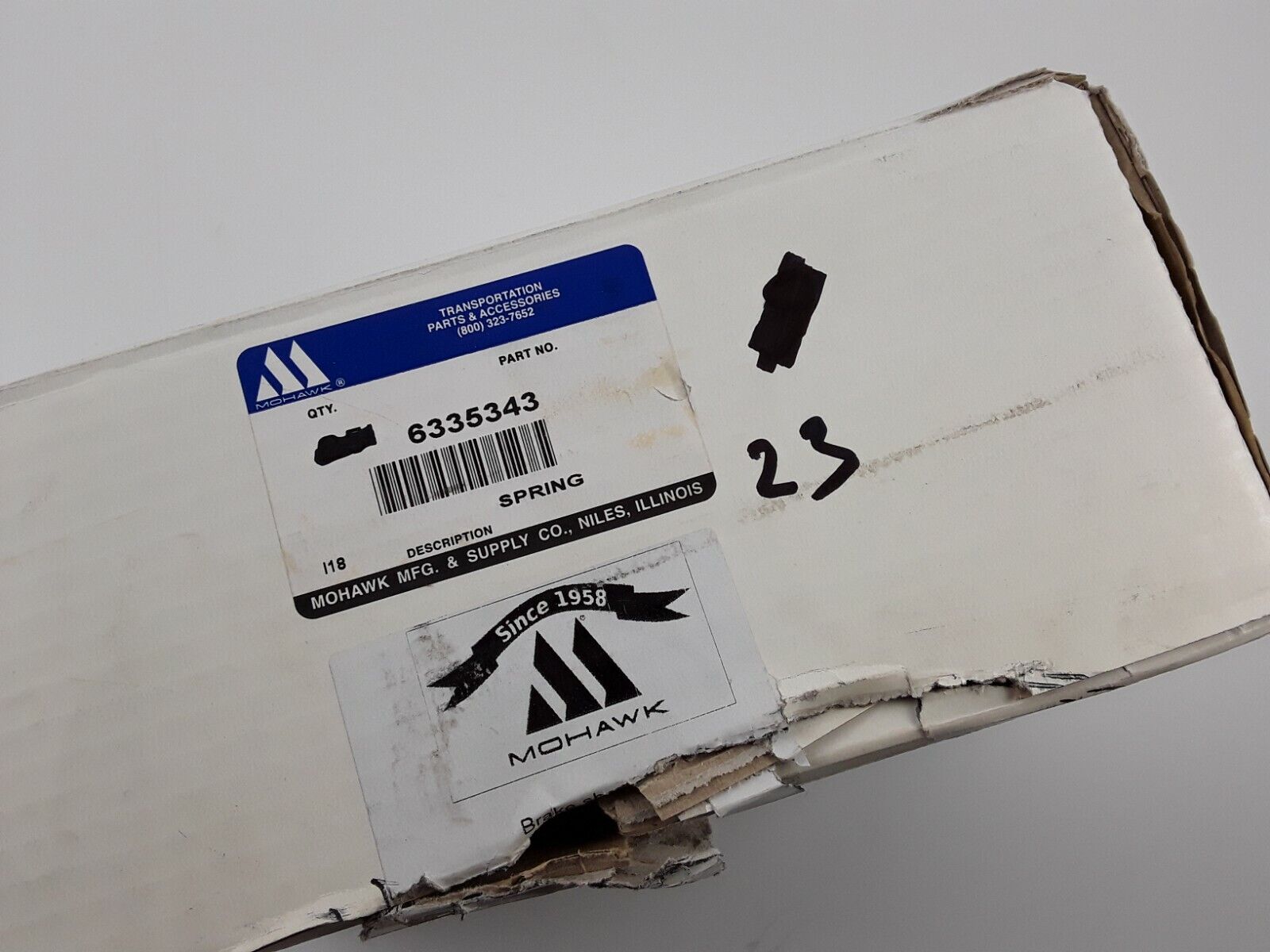 6335343NFA Brake Shoe Return Spring for MAN axle with cast brake shoes - HotCarParts