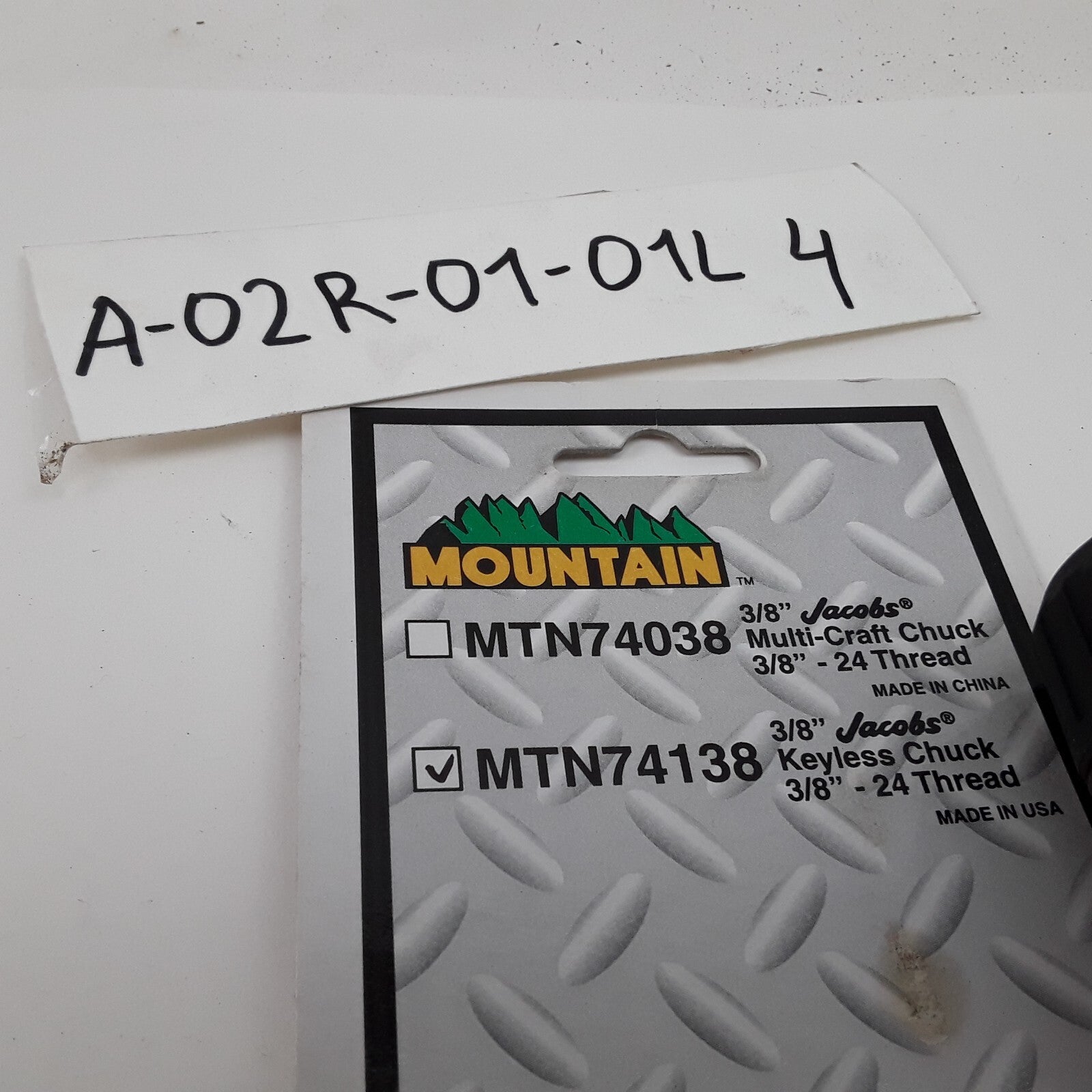 Mountain MTN74038 - 3/8" Jacobs Multi-Craft Chunk 3/8" - 24 Thread For Drill