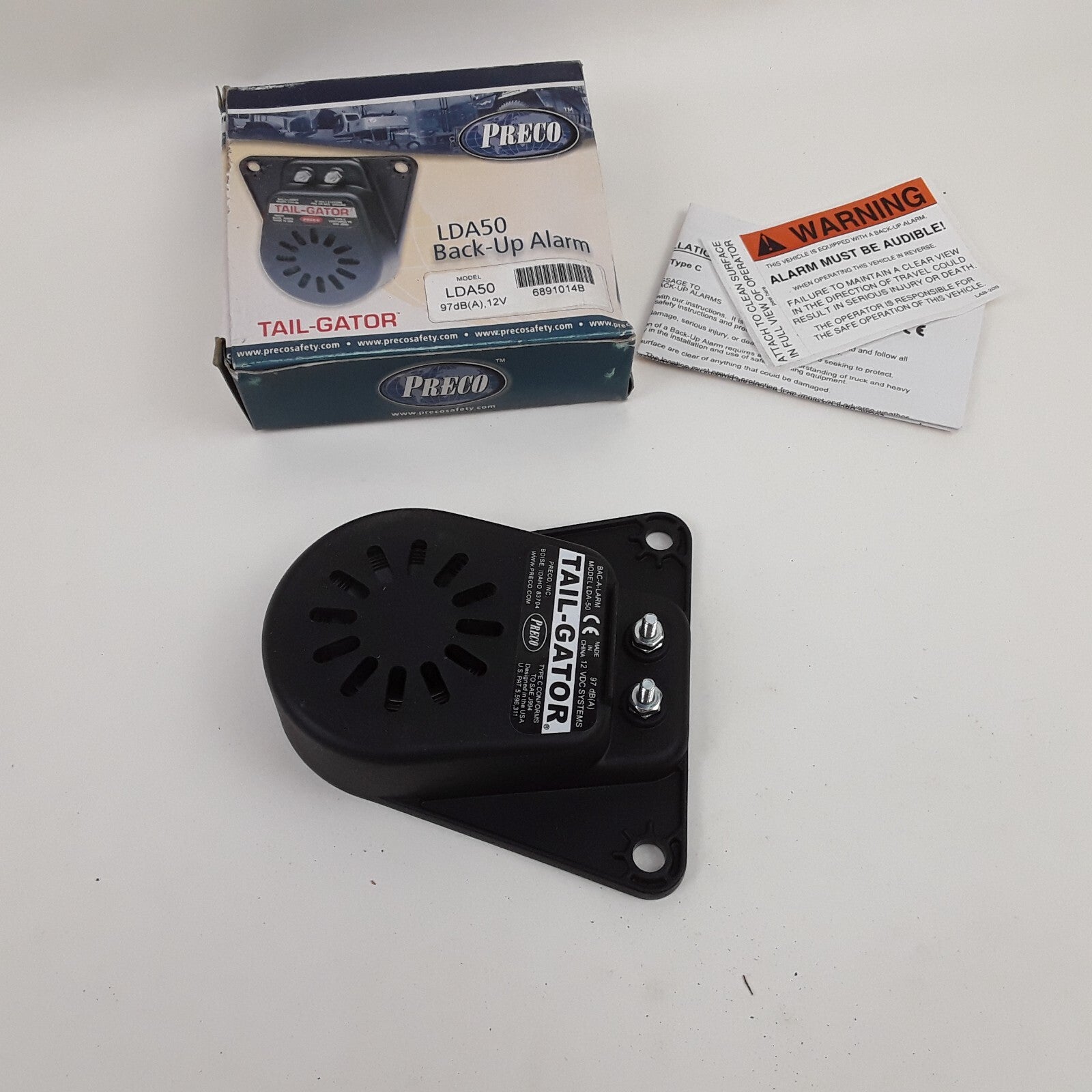 Preco Safety LDA50 Car Truck Tail-Gator Back-Up Alarm 97 DB & 12 Volt VDC