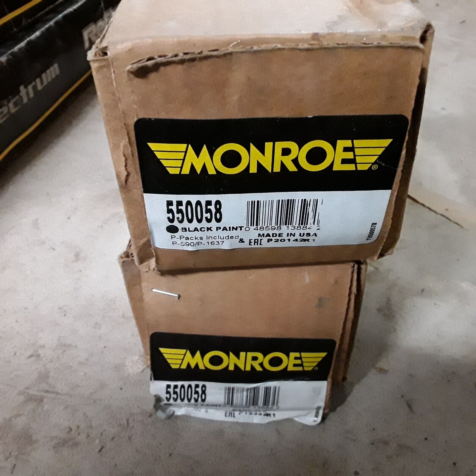 Monroe 550058 Black Paint Rear Suspension Shock Absorber for Ford 2013-2019