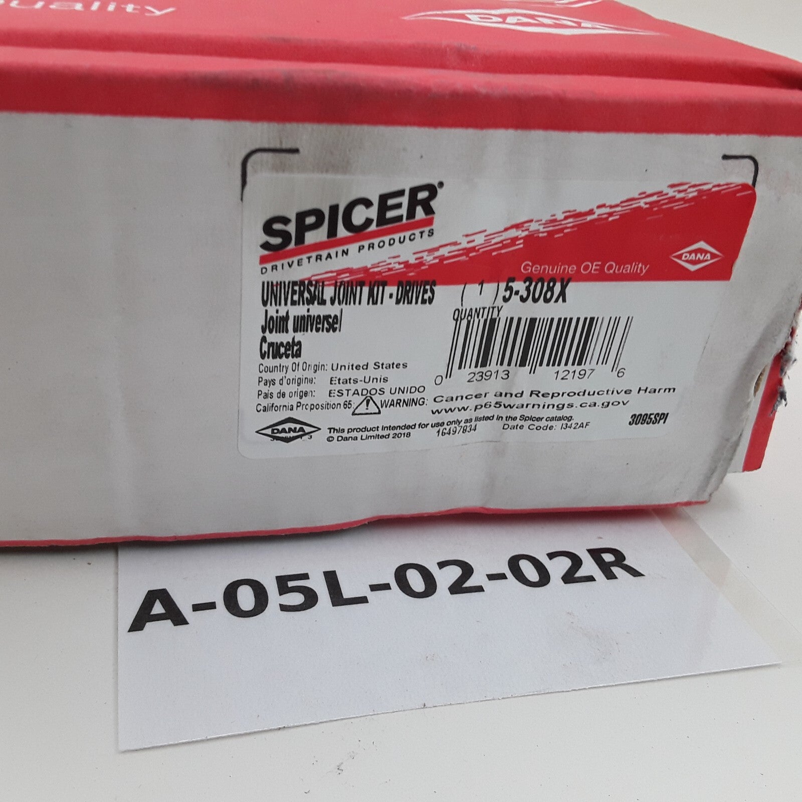 Spicer 5-308X - Universal Joint Greaseable Hr Style For Heavy Duty Car Truck