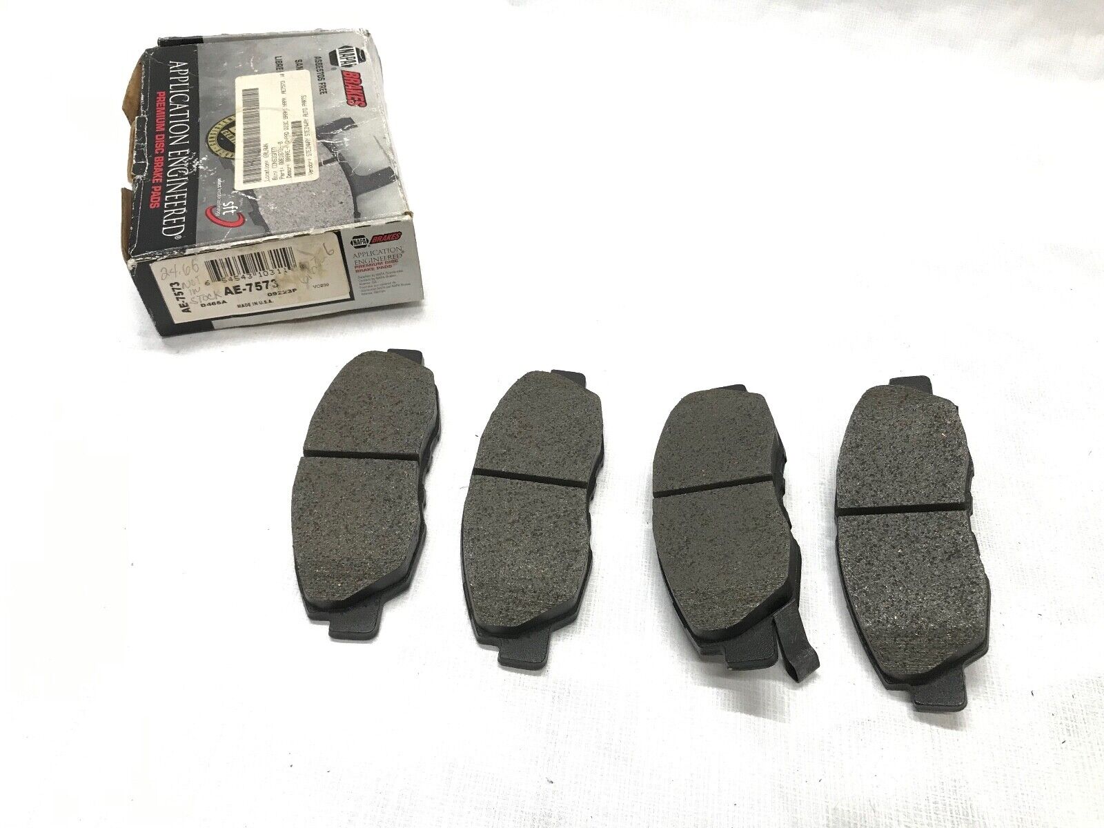 Disc Brake Pad-CQ Front NAPA AE-7573 / D465A / 09223P - HotCarParts
