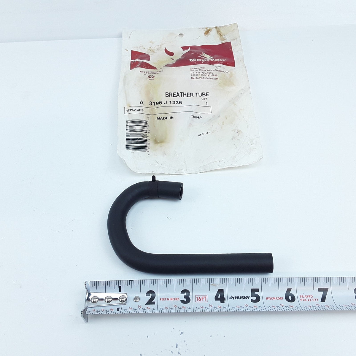Meritor A 3196 J 1336 Drive Axle Breather Hose U-Tube Brake Genuine OEM
