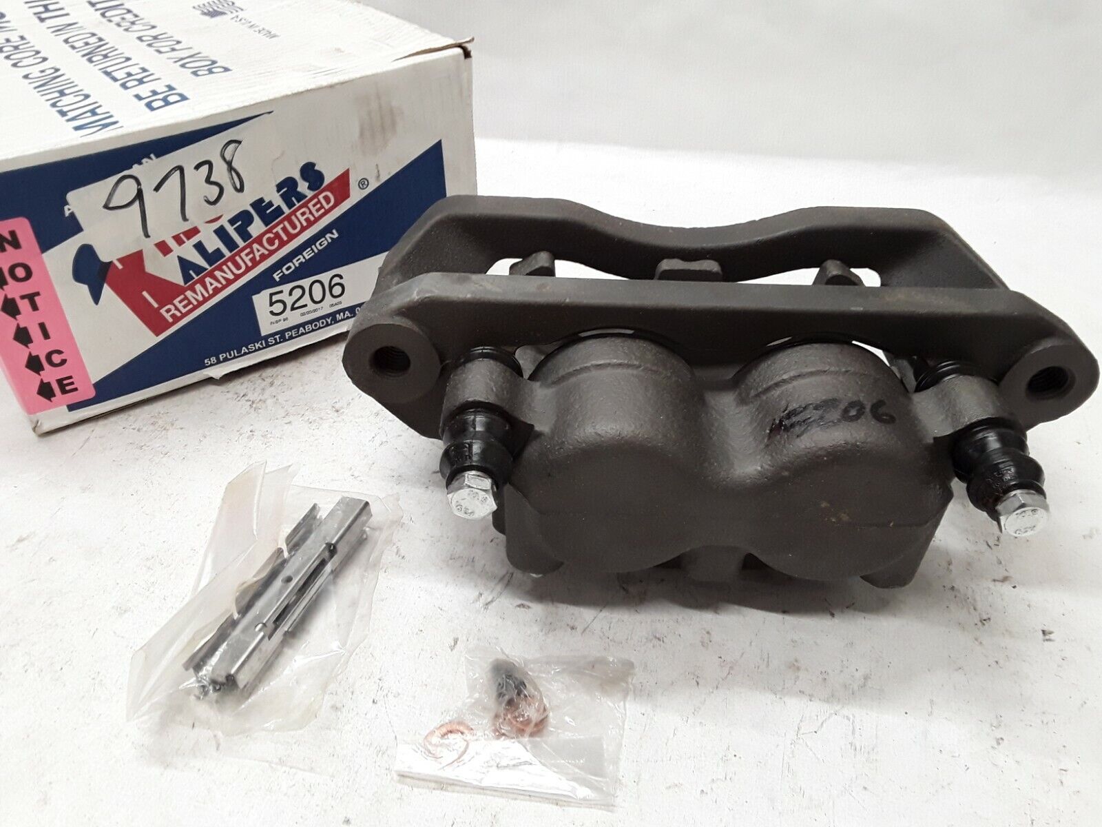 Disc Brake Caliper-Unloaded Caliper with Bracket Cardone 18-B8046 Reman - HotCarParts
