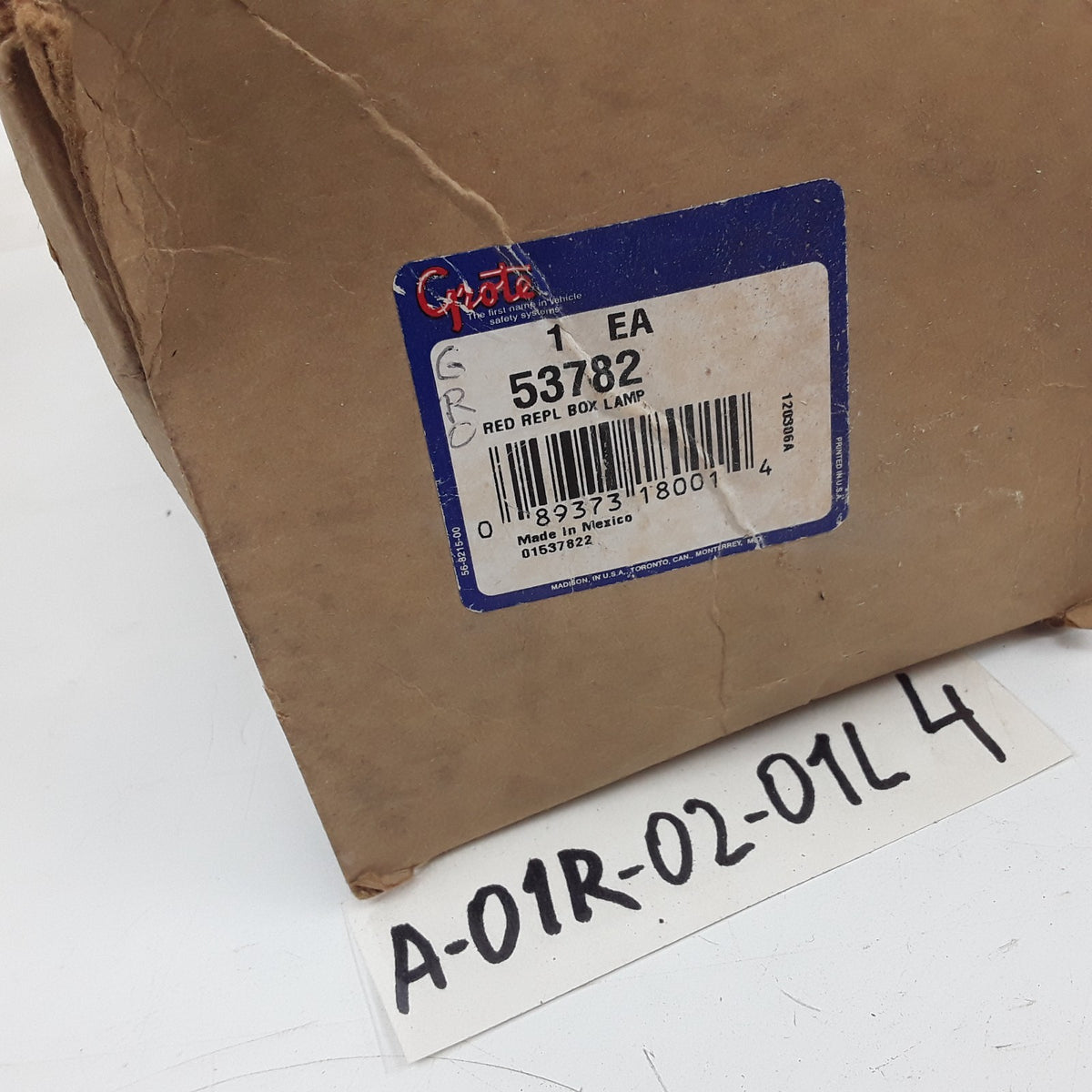 Grote 53782 Right Stop Tail Turn Box Light w/ License Window Fits Ford Trucks
