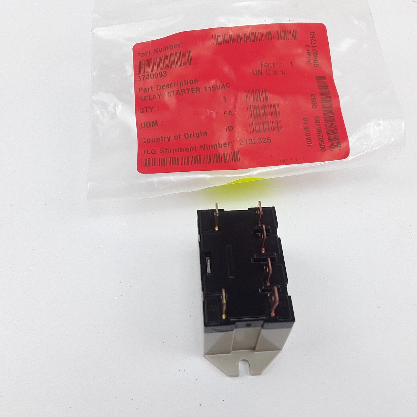 Omron 8740093 Power Relay Starter Switch 115 VAC For HVAC & Refrigeration