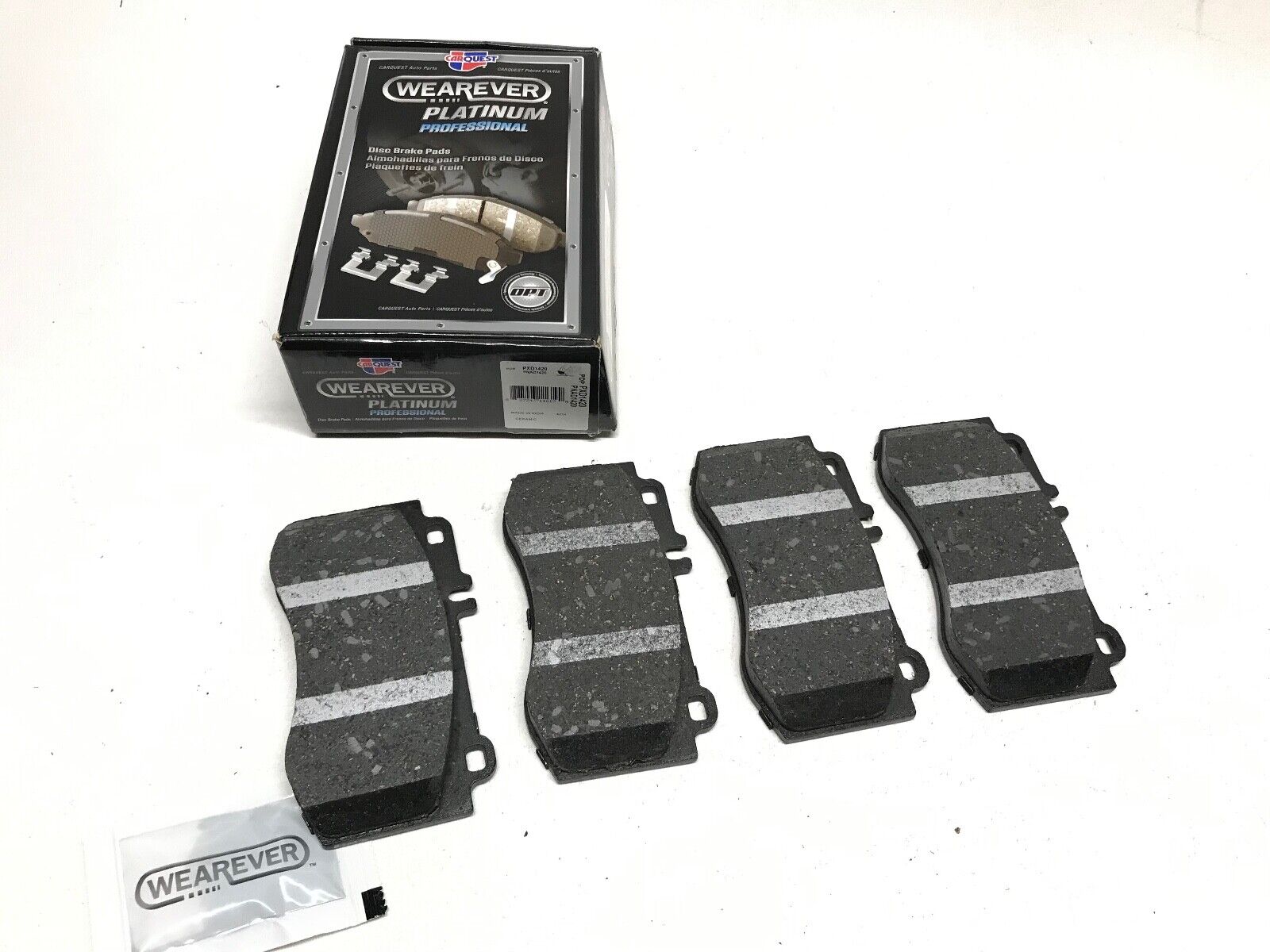 Disc Brake Pad Set Ceramic Front for Mercedes E550 2010 2011 2015 2016 CARQUEST - HotCarParts
