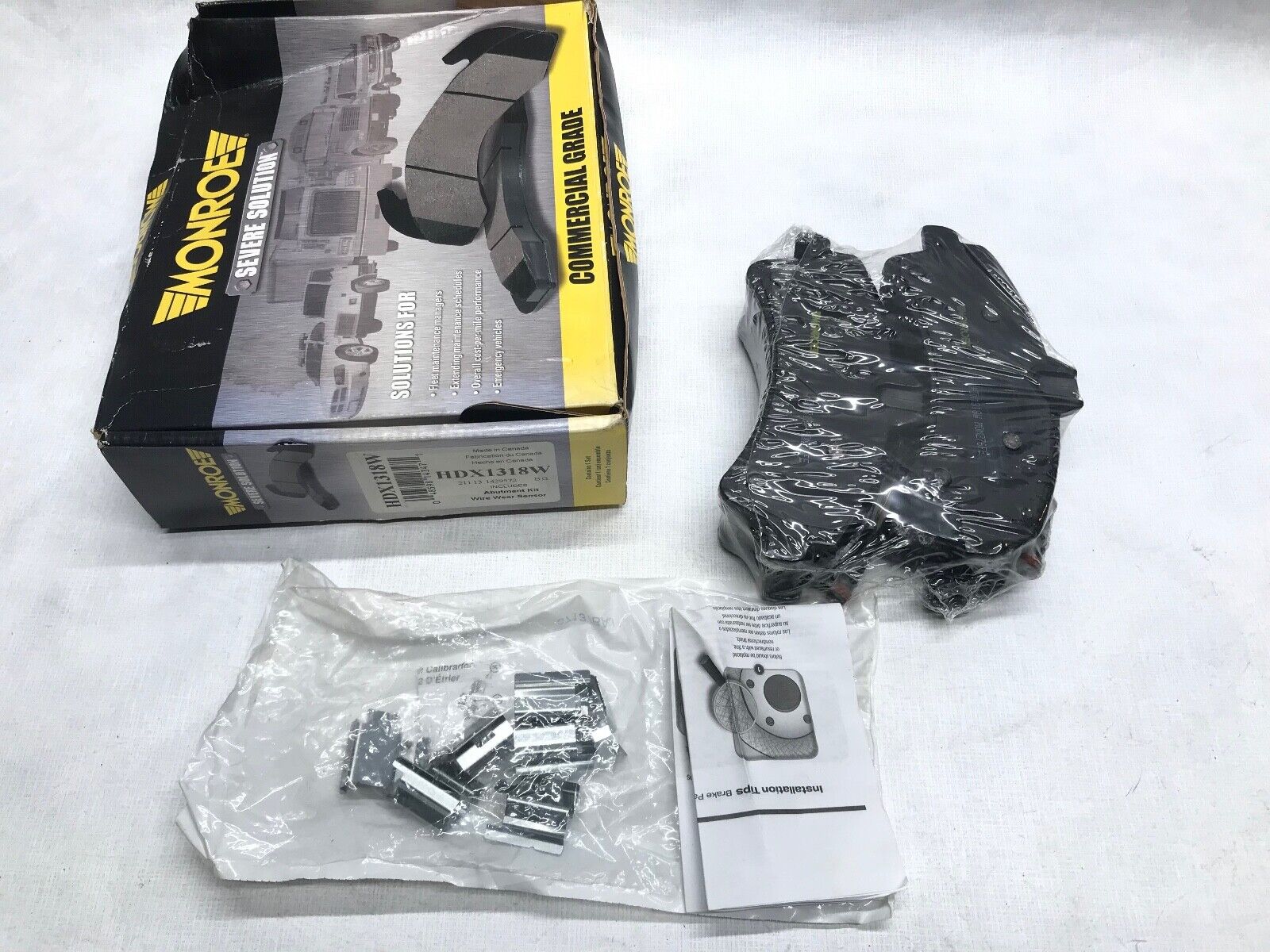 Disc Brake Pad Set-Brakes Severe Solution Brake Pads Rear Monroe HDX1318W - HotCarParts