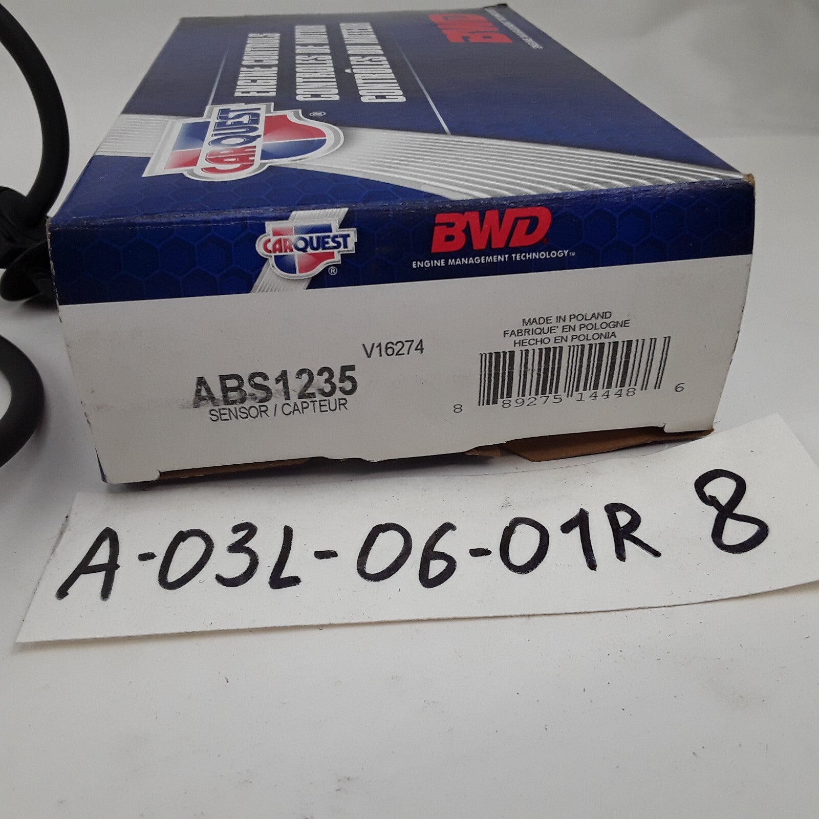 BWD ABS1235 ABS Speed Sensor Rear LH / RH Fits Chrysler Pacifica 2004 2005 2006