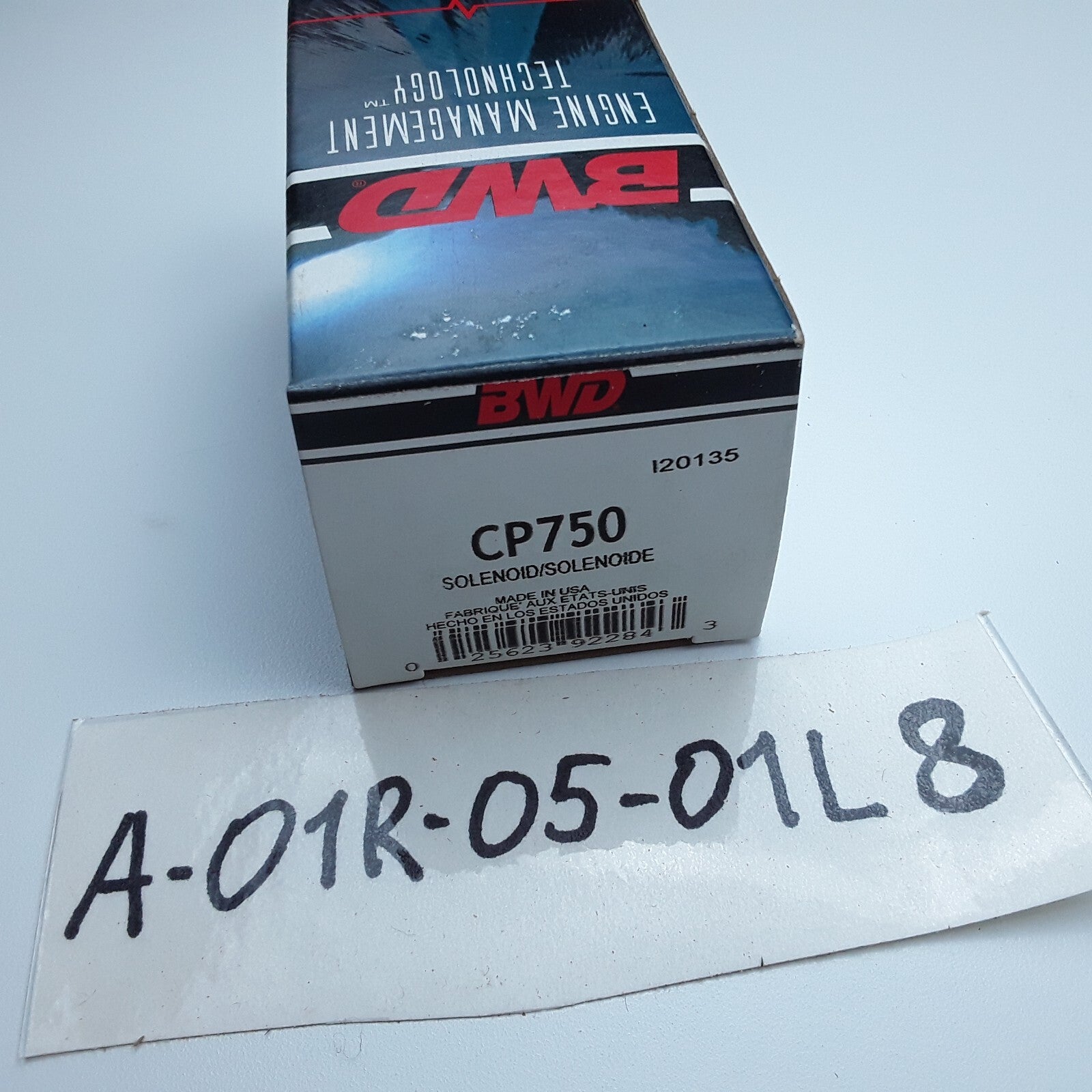 BWD CP750 Vapor Canister Purge Solenoid Valve Fits Mazda CX-7 2010 2011 2012