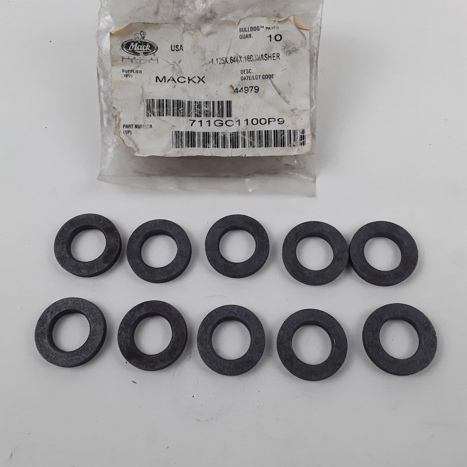 New Mack 711GC1100P9 Washers for Mack E6 Cylinder Head Pack of 10 Free Shipping