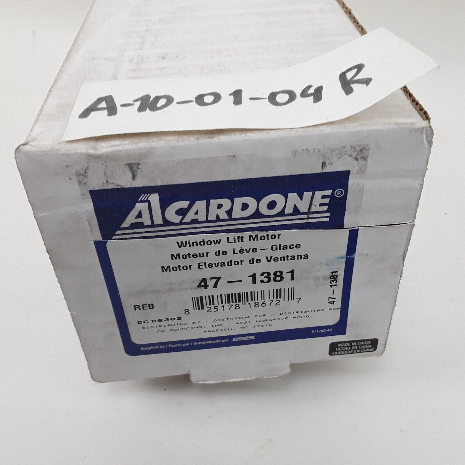 Cardone 47-1381 Front Right Power Window Lift Motor For Nissan Quest (2004-2009)