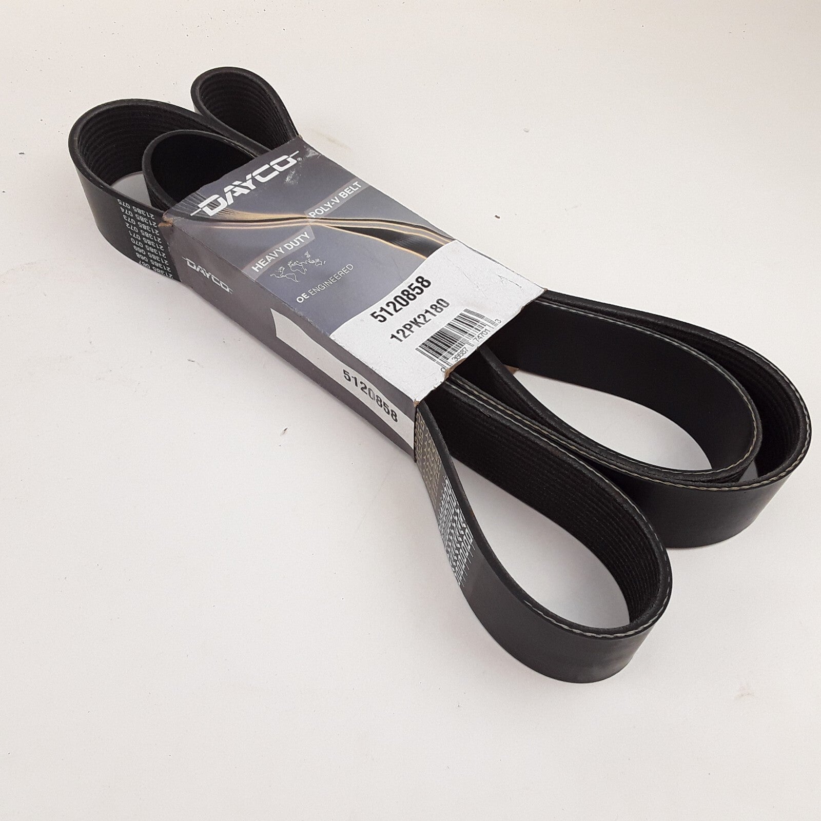 Dayco 5120858 Poly Rib Belt Fits Kenworth T880 T700 Peterbilt 389 587 2010-2022