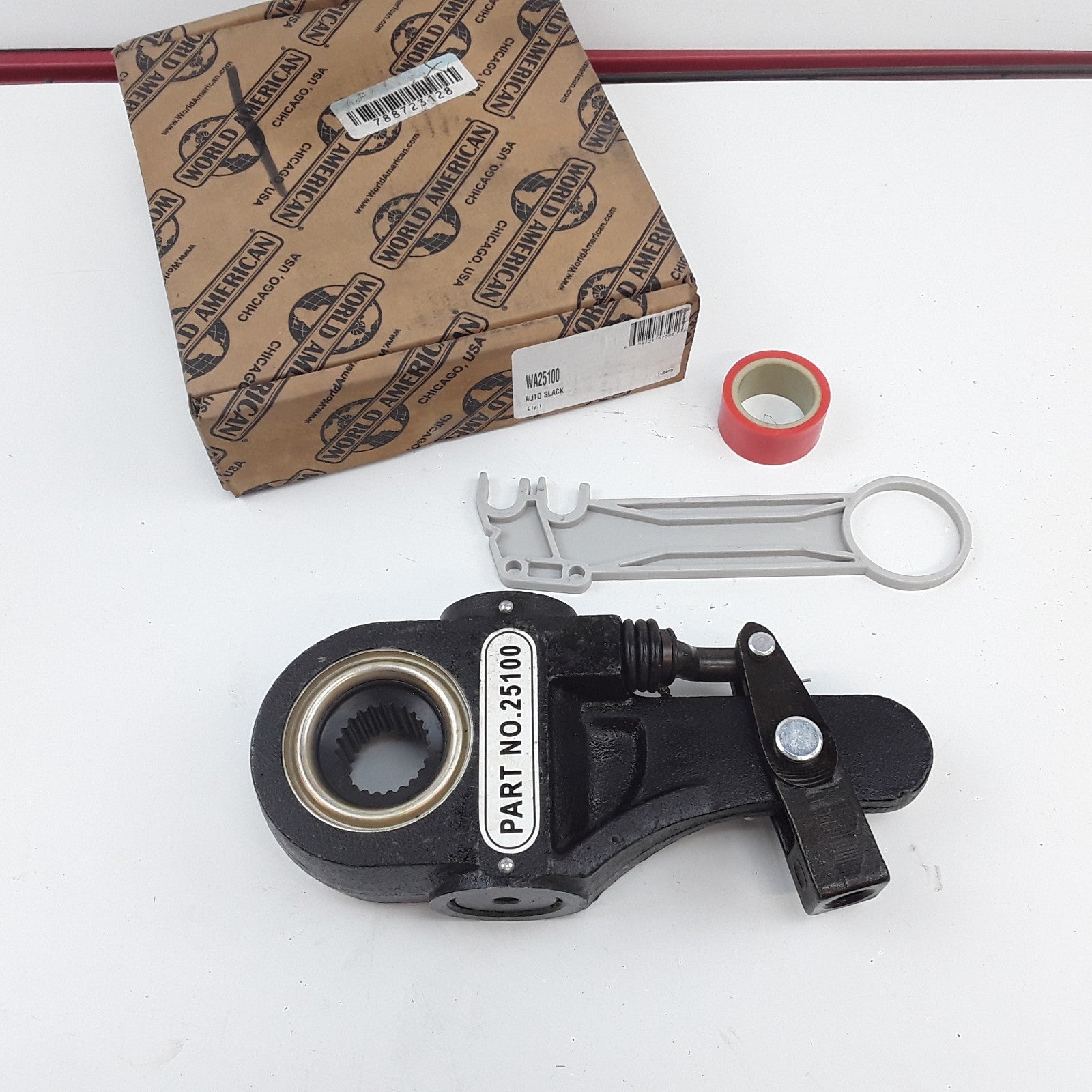 World American WA25100 Automatic Slack Adjuster 1-1/4"-10 Spline, 5.5" Arm A