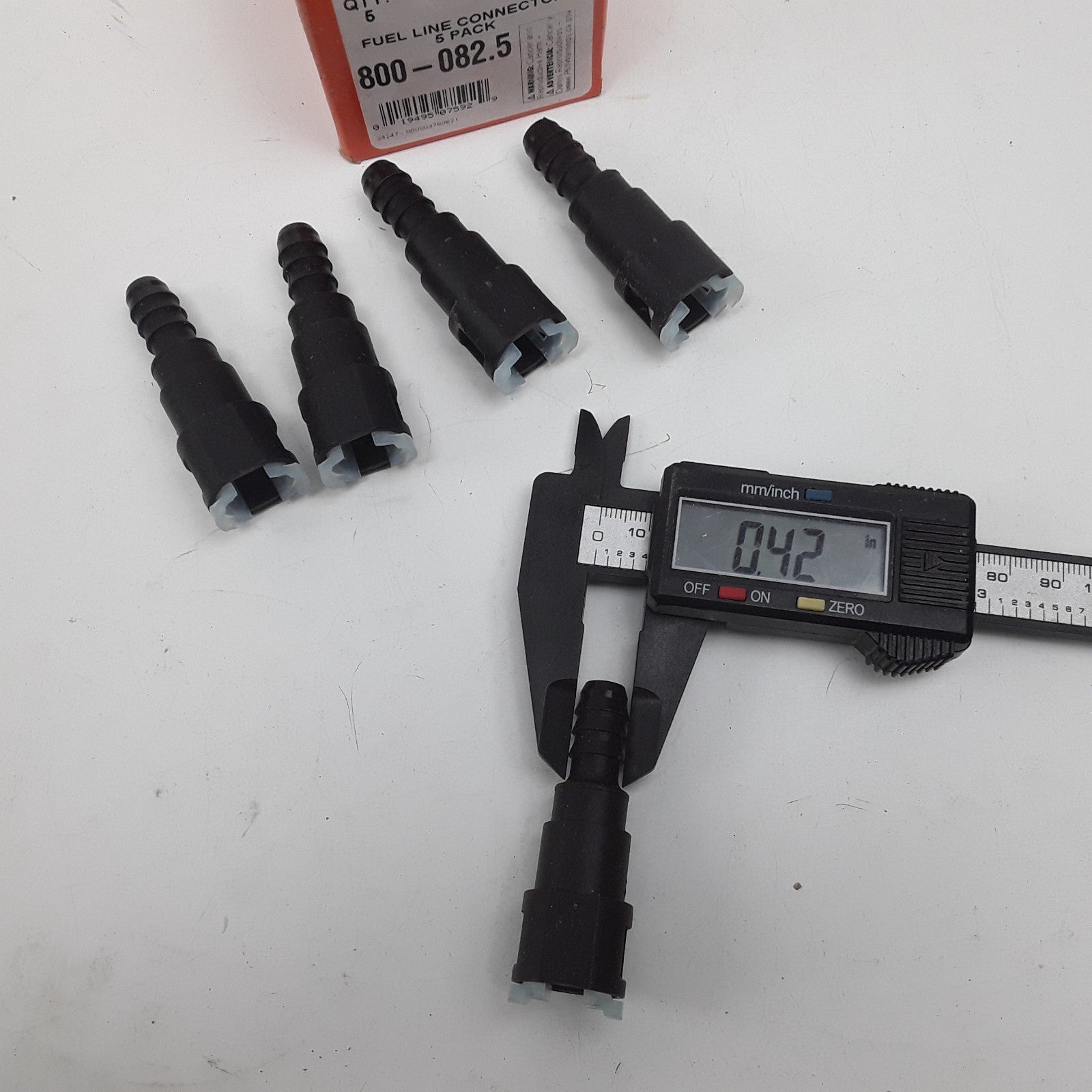 Dorman 800-082.5 Fuel Line Connector Adapts 3/8 in. Steel To 3/8 in Set of 5