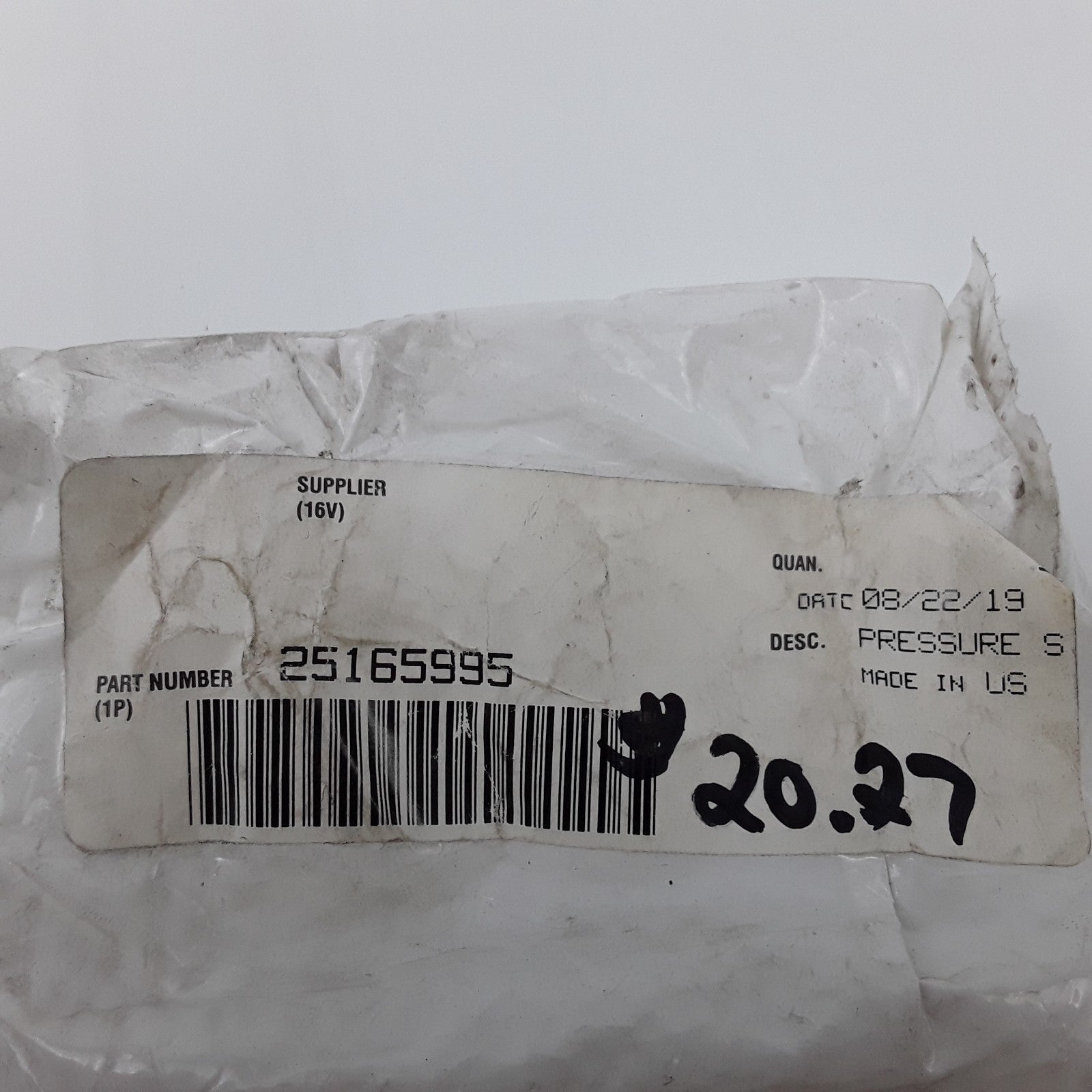 Mack 25165995 Pressure Switch For Mack Replaces 1MR2472M2