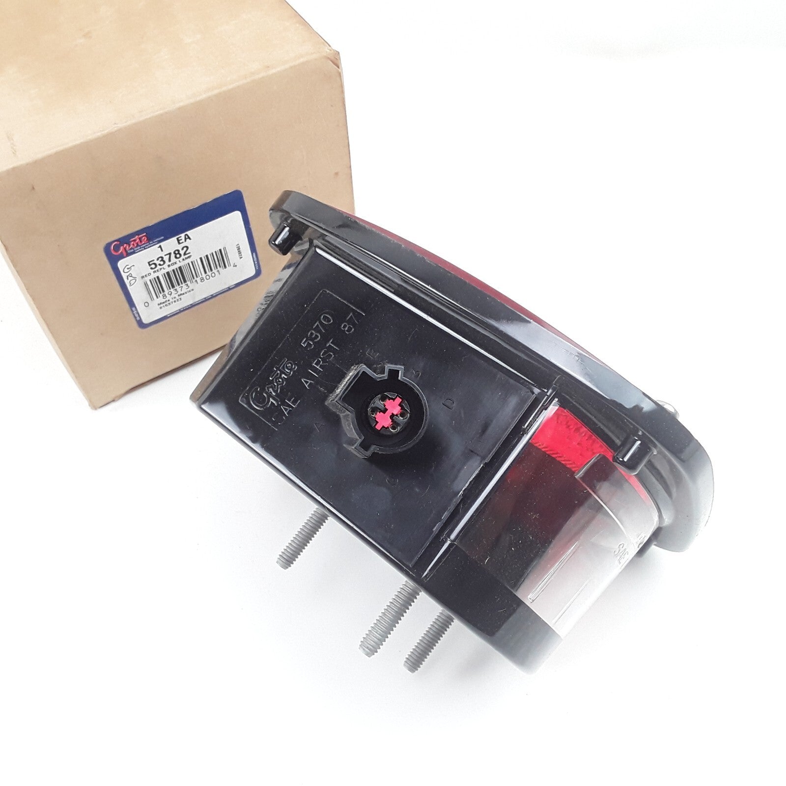 Grote 53782 5370 Right Side Stop Tail Turn Box Light with License Window