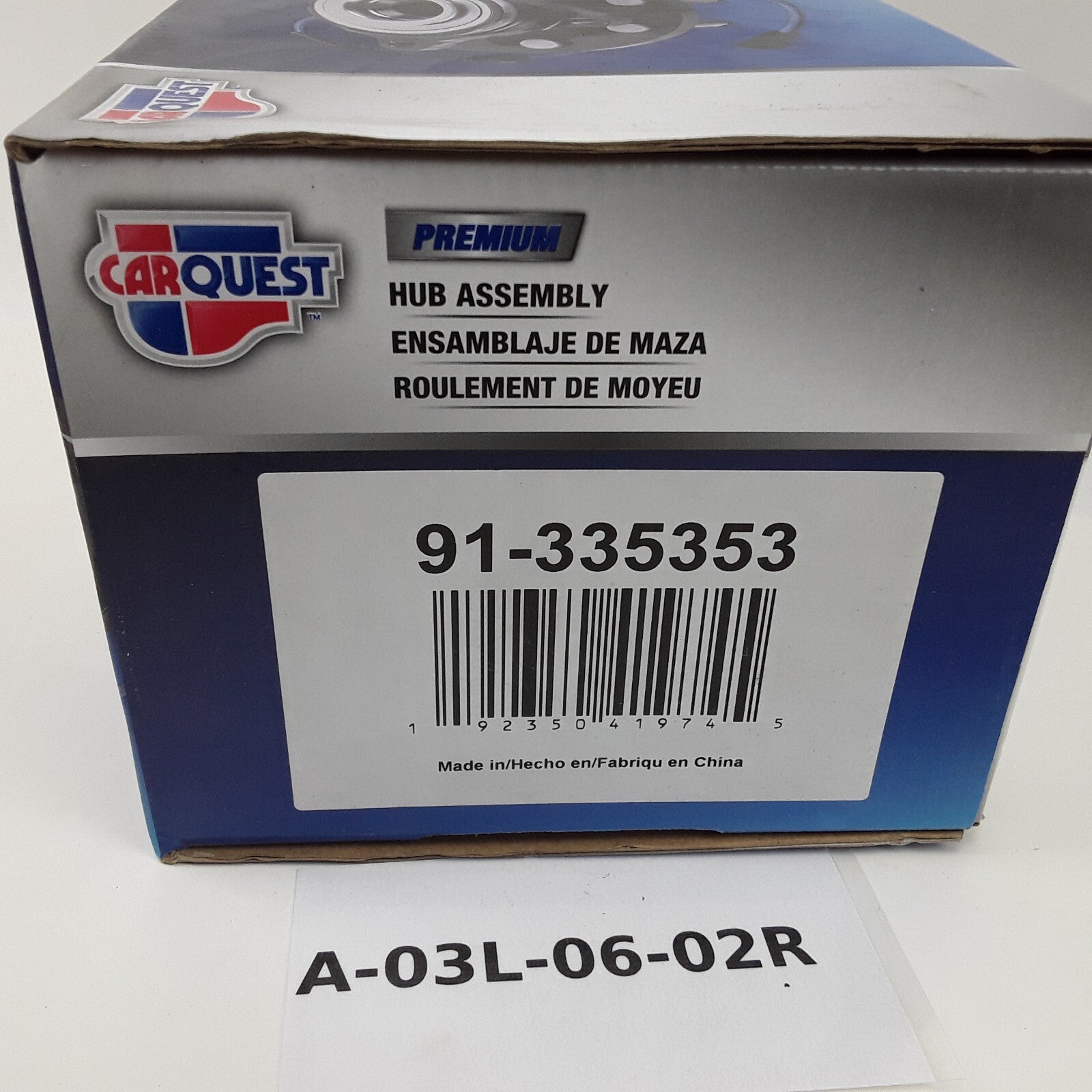 Carquest 91-335353 Rear Wheel Bearing and Hub Assembly Fits Volvo XC90 2003-2014