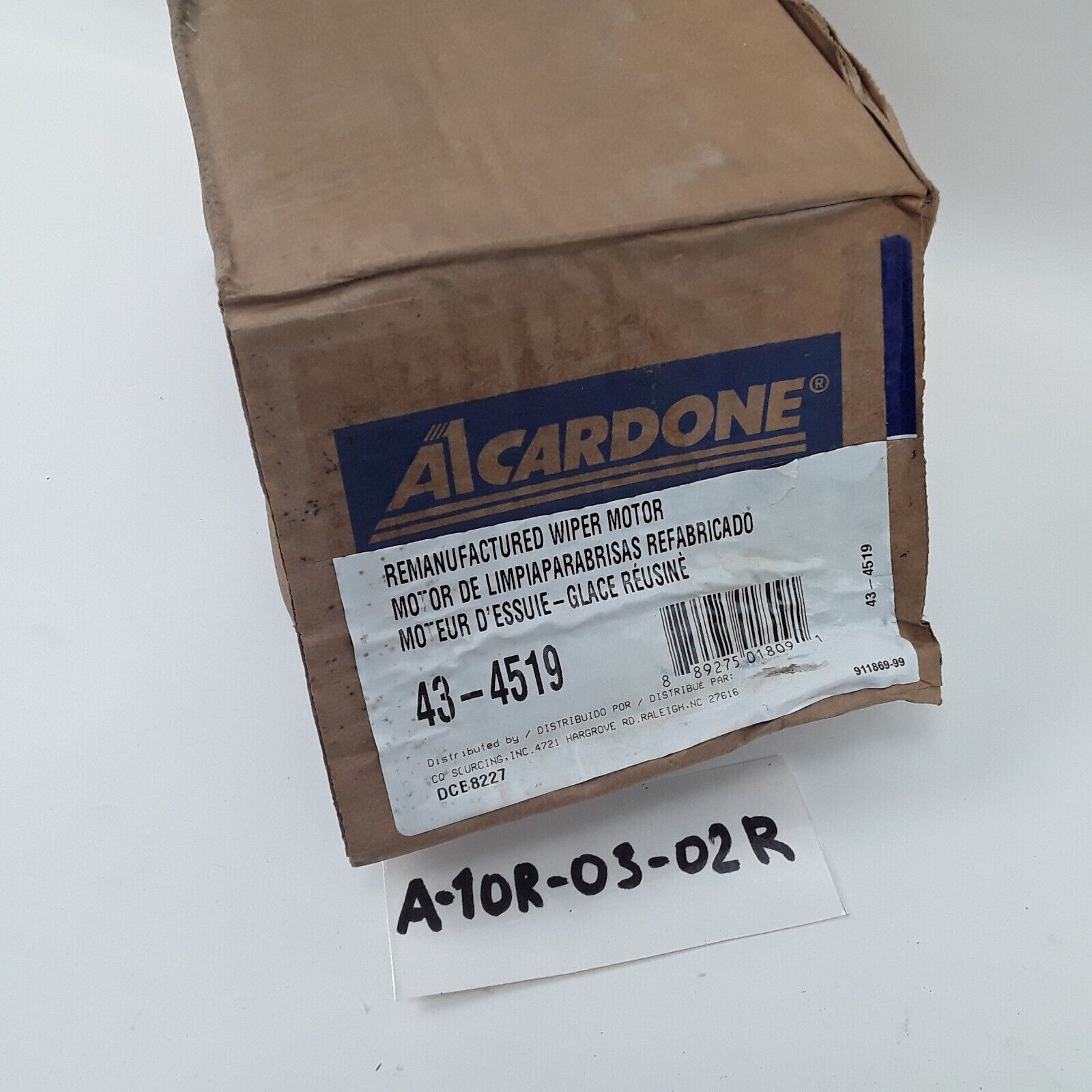 Cardone 43-4519 Front Windshield Wiper Motor For Infiniti Hyundai 2001-2008