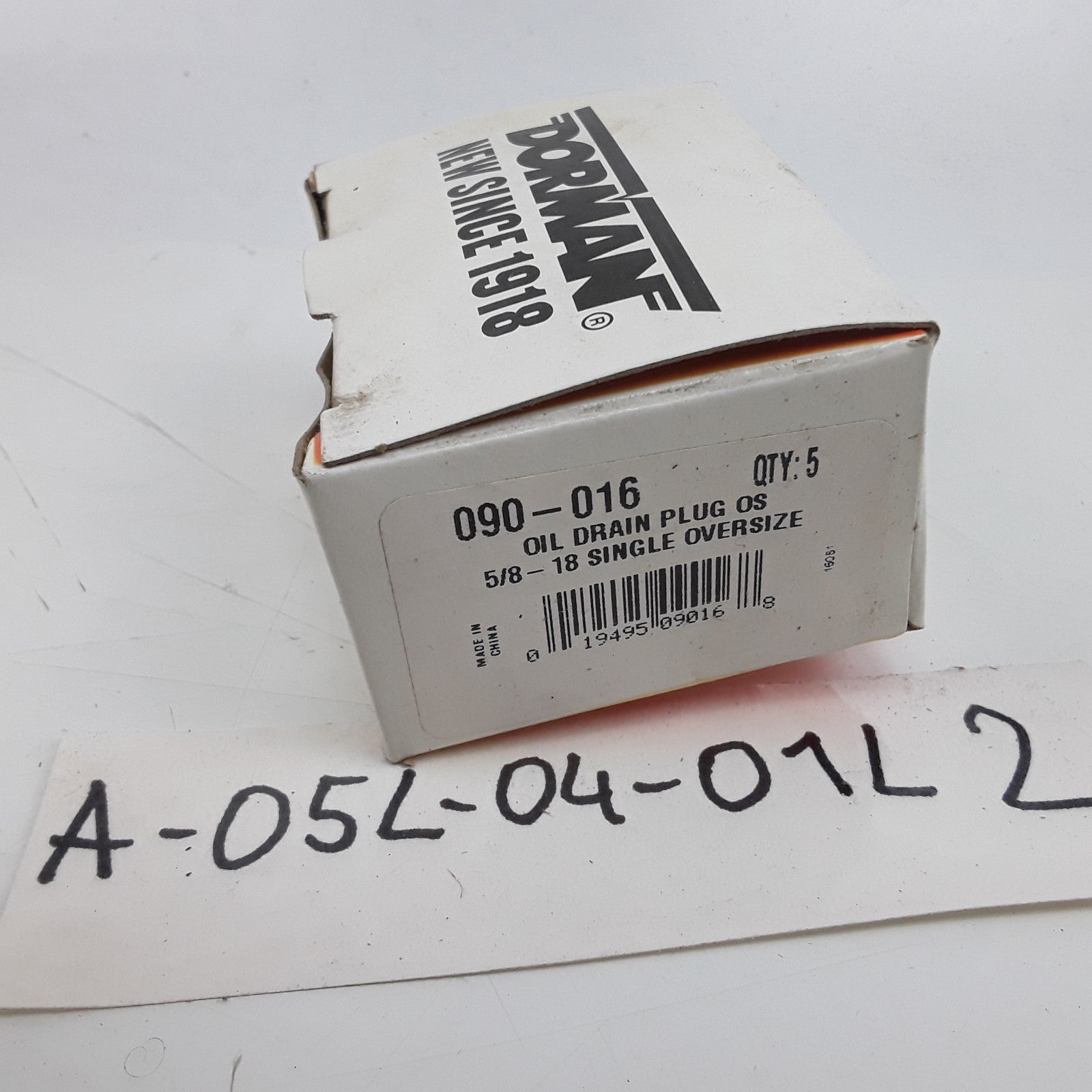 Dorman 090-016 Oil Drain Plug Oversize Steel 5/8-18 Single Oversize Set of 5