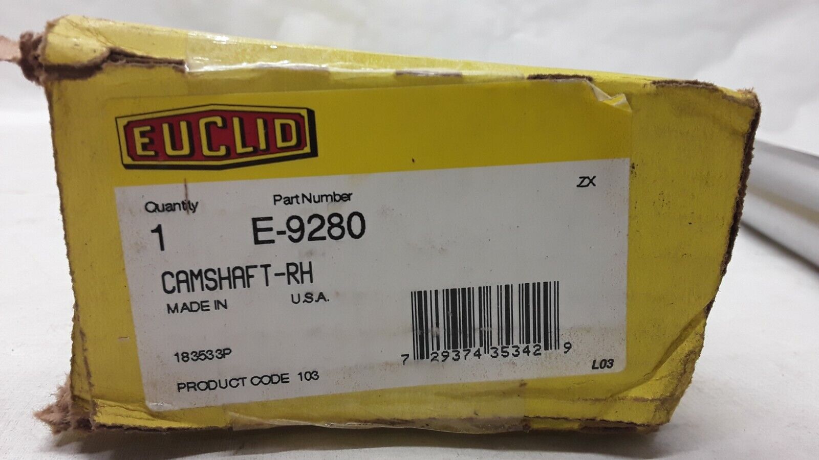 Euclid E9280 CAMSHAFT-RH Cross References: E9280, 270-E9280 FREE SHIPPING - HotCarParts