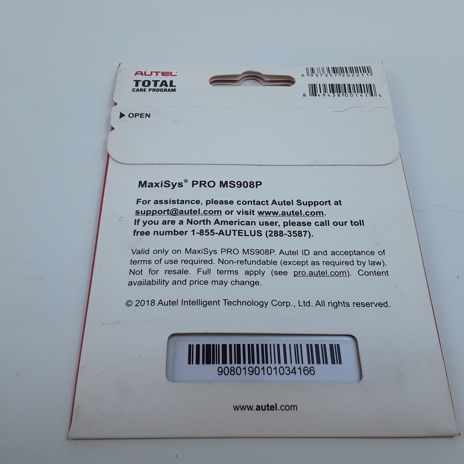Autel 1295 Total Care Program 1 Year Update For MaxiSys Pro MS908P