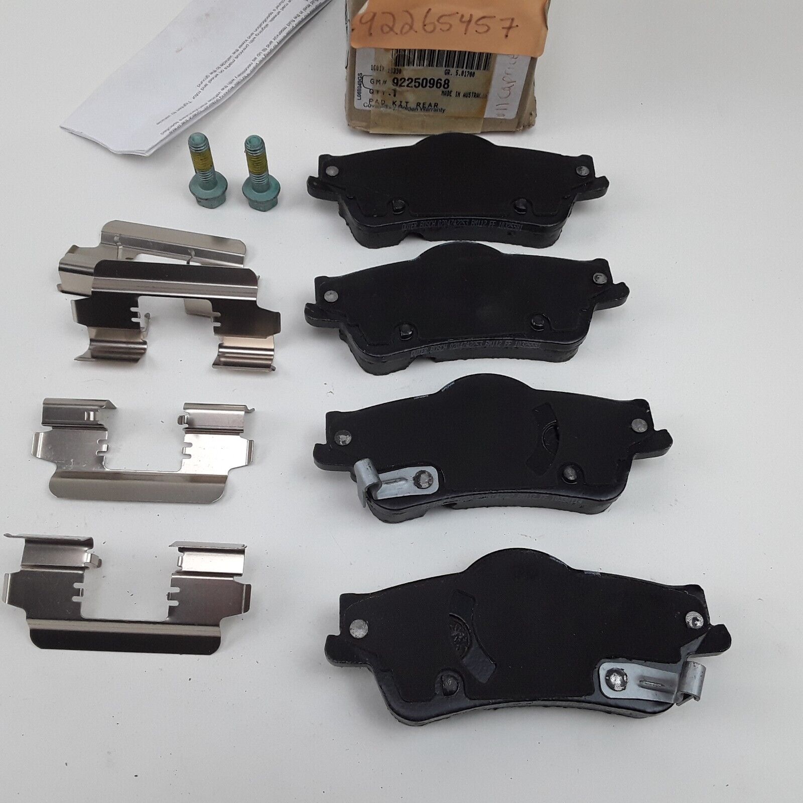 GM Rear Disc Brake Pad Kit for Chevrolet Caprice 2011-2017, Pontiac G8 2008 2009