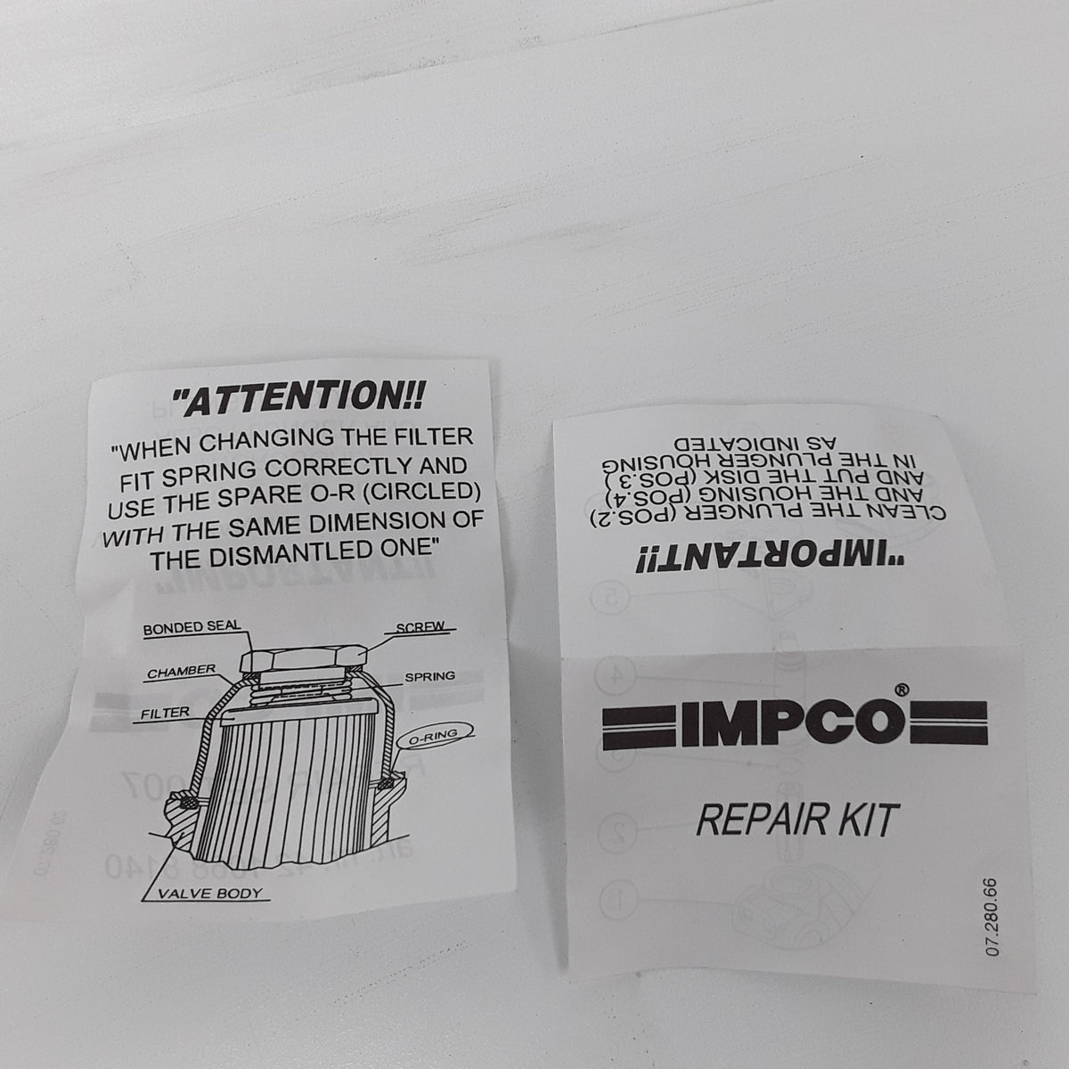 IMPCO Repair Set 007 42 1068 8140 LPG Gas Filters Fits Heavy Duty Forklifts