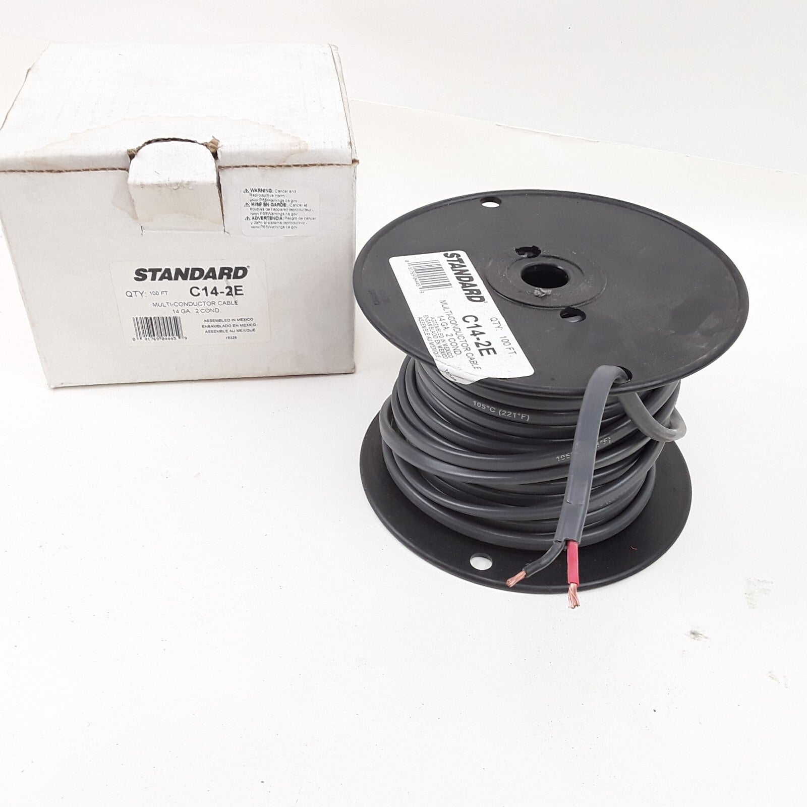 Standard Ignition C14-2E 100 Feet Multi-Conductor Cable Black 2 Cond 14GA