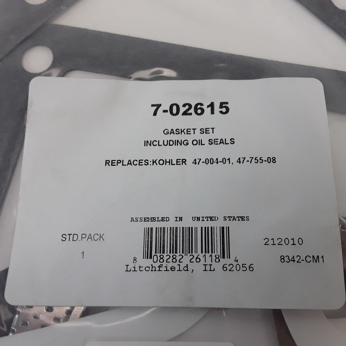 Prime Line 7-02615 Engine Gasket & Seal Set Replaces Kohler 47-755-08, 47-004-01